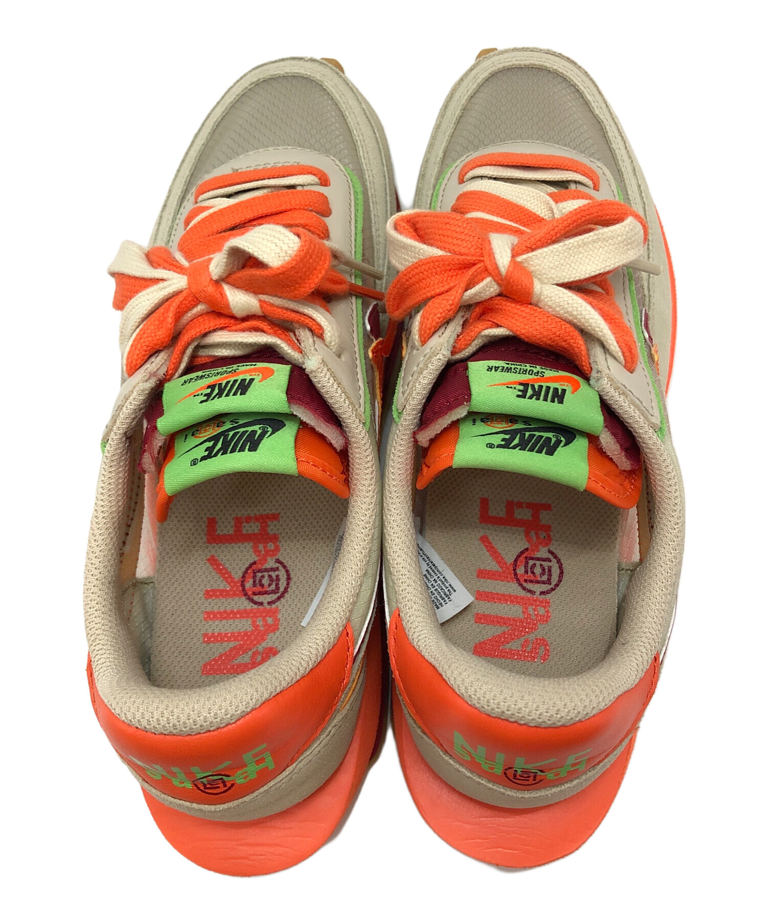 カーキ/オレンジ スニーカー 中古・古着通販】NIKE (ナイキ) sacai (サカイ) CLOT (クロット