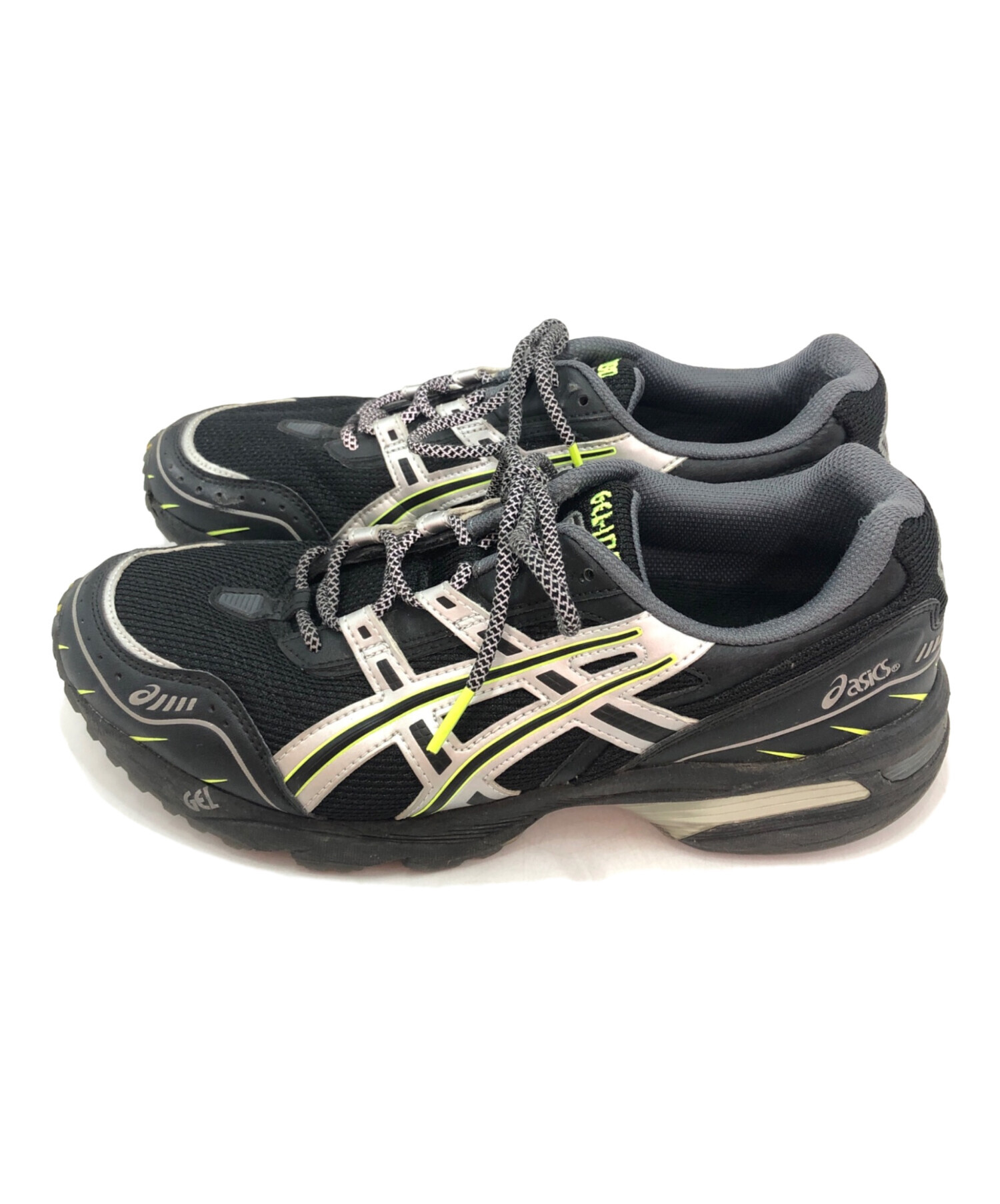 中古・古着通販】asics (アシックス) スニーカー ブラック×イエロー 