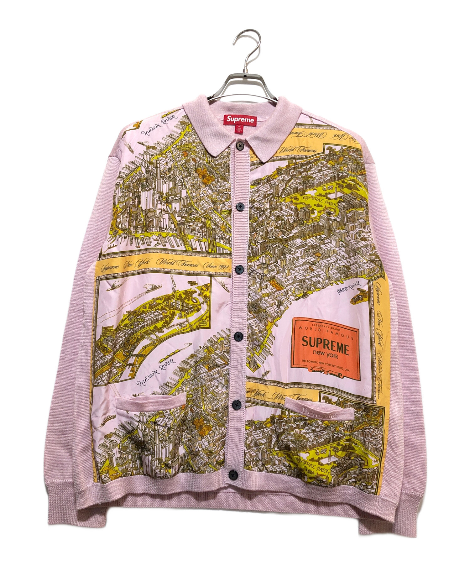 Supreme カーディガン Mサイズ 美品 中古・古着通販】SUPREME (シュプリーム) カーディガン ピンク サイズ