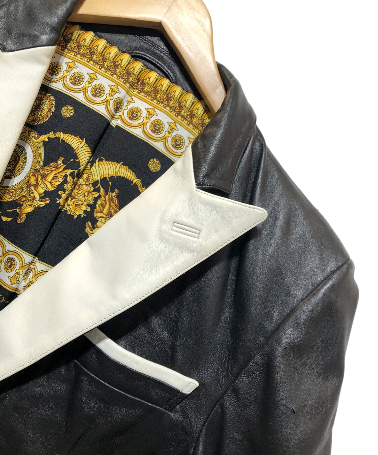 中古・古着通販】GARNIER (ガルニエ) レザージャケット ブラック