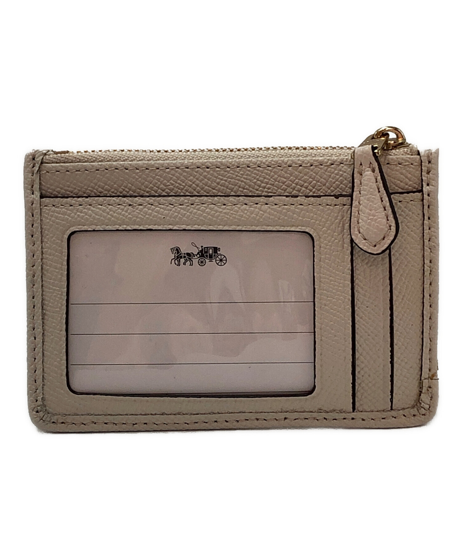 中古・古着通販】COACH (コーチ) パスケース ベージュ｜ブランド・古着
