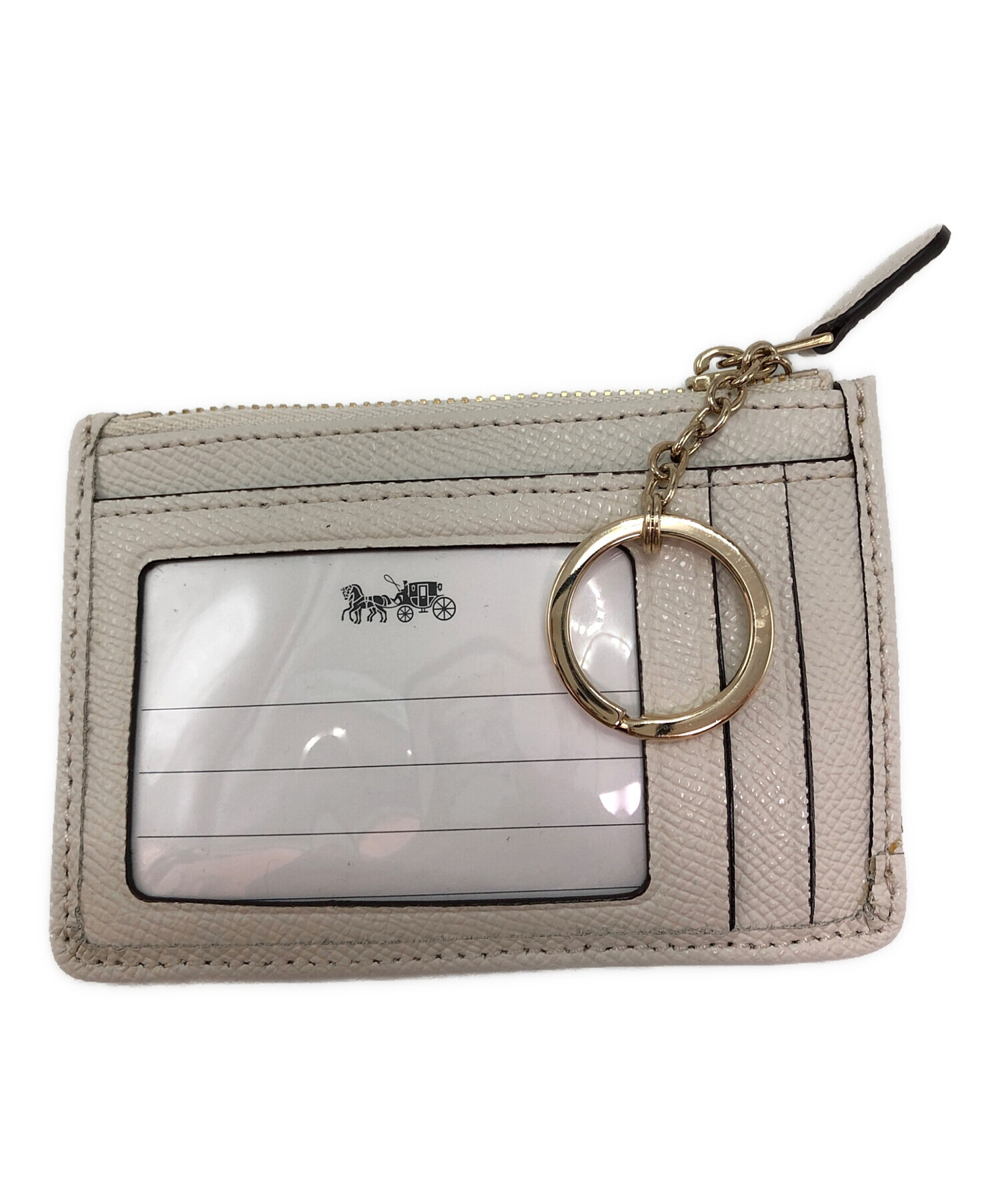 中古・古着通販】COACH (コーチ) パスケース ベージュ｜ブランド・古着 