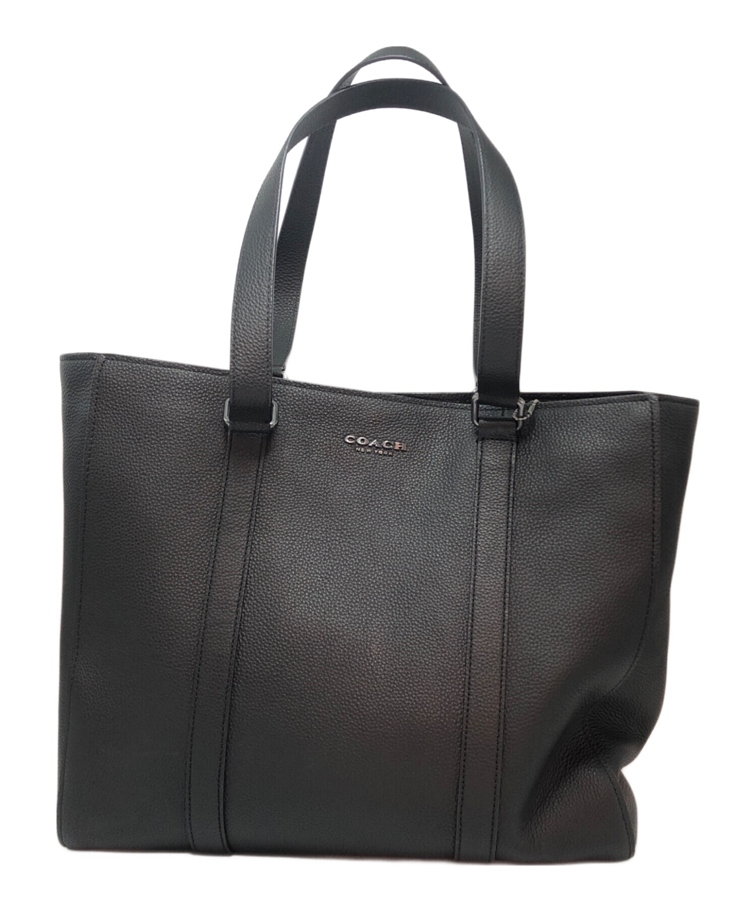 ファム ブー様　COACH コーチ　トートバッグ　ダブル　ハンドル　レザー 中古・古着通販】COACH (コーチ) ダブルハンドルトートバッグ ブラック