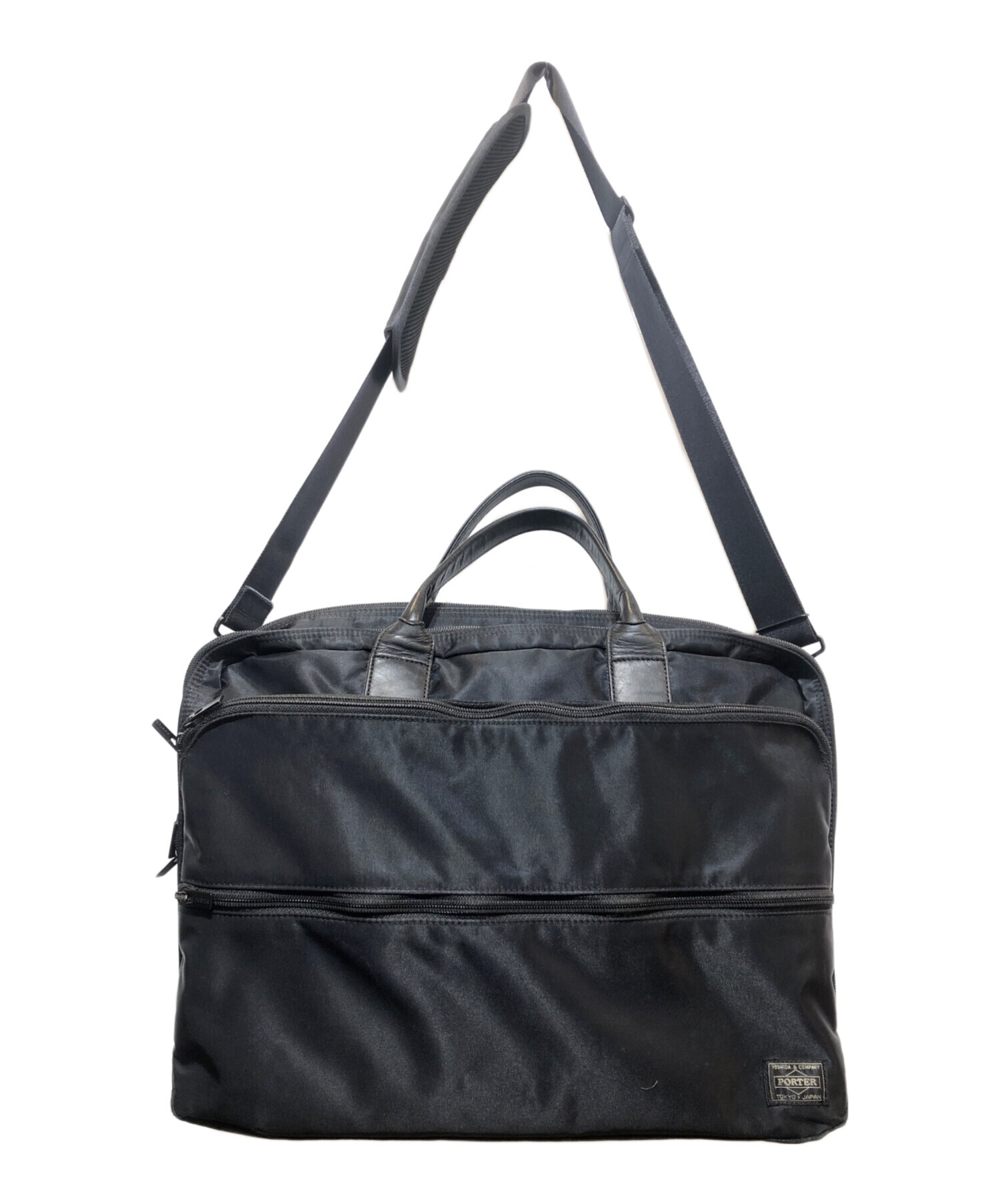 未使用級✨PORTER 2WAY ビジネスバックブラック 中古・古着通販】PORTER (ポーター) 2WAYビジネスバッグ ブラック