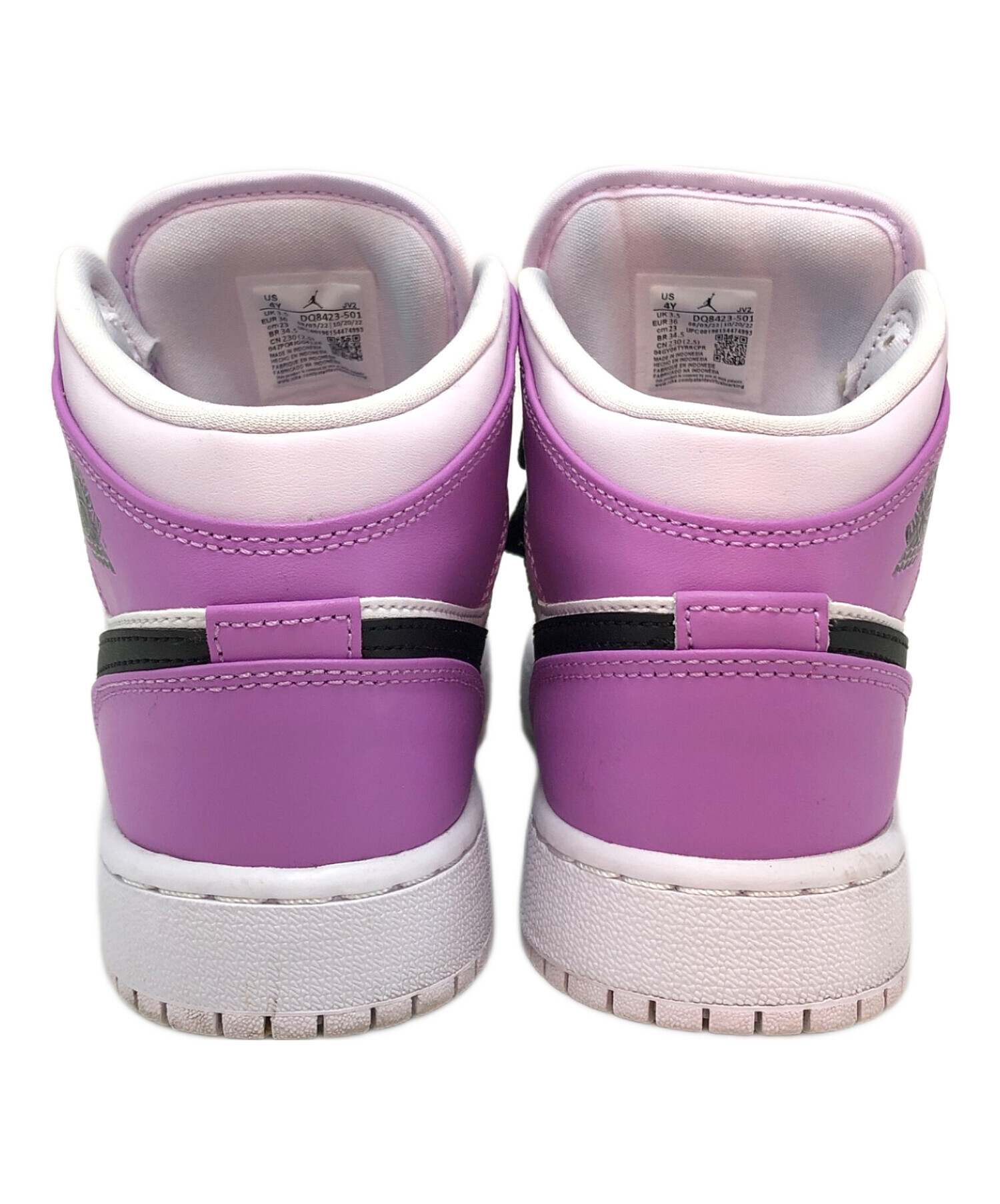 中古・古着通販】NIKE (ナイキ) Air Jordan 1 Mid パープル×ホワイト 