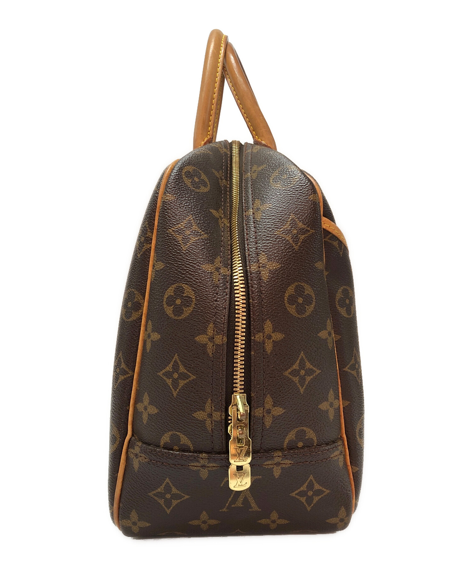 Louis Vuitton ブラウン ハンドバッグ ポーチ付き ドゥービル 中古・古着通販】LOUIS VUITTON (ルイ ヴィトン) ハンドバッグ