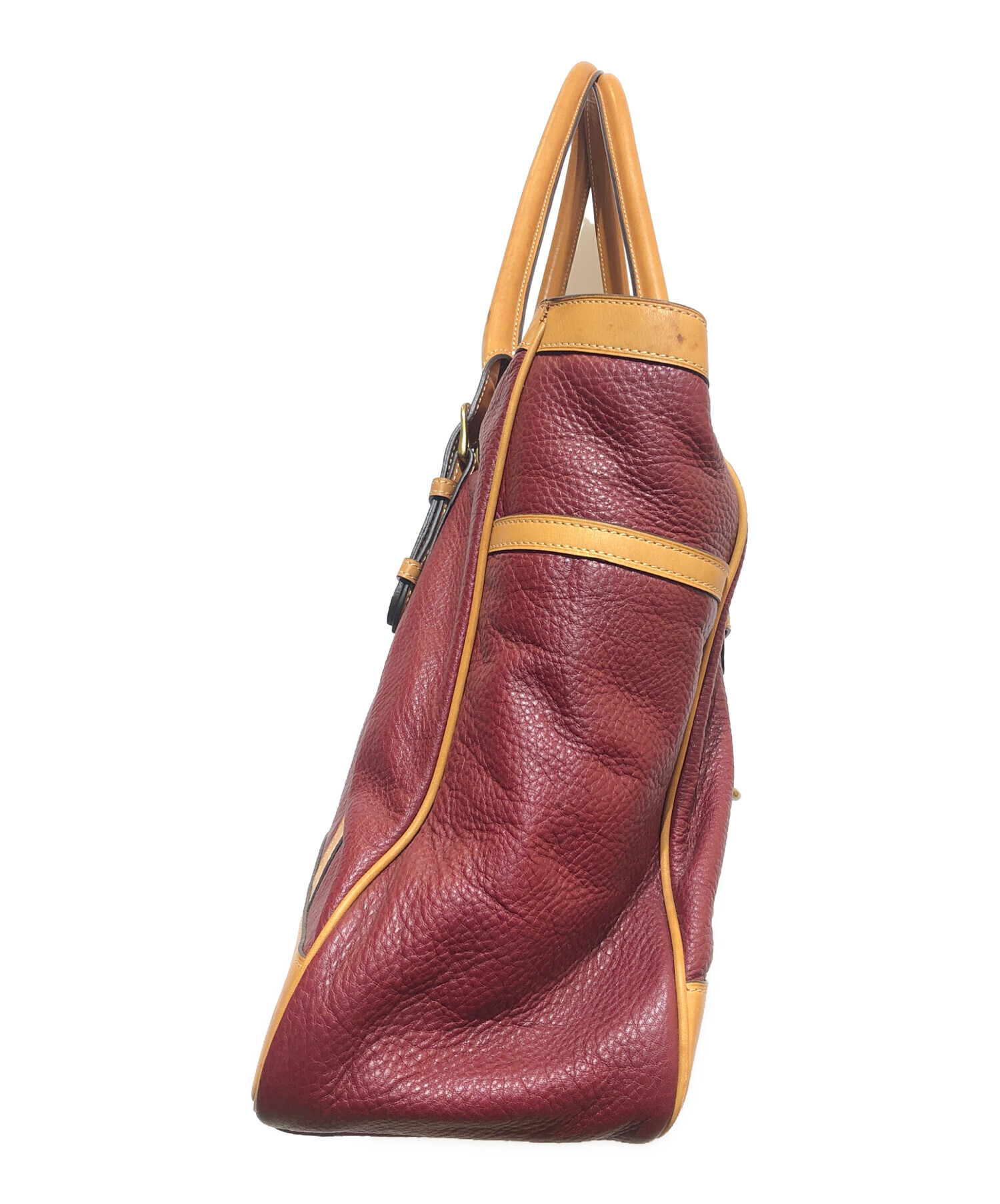 中古・古着通販】GHURKA (グルカ) トートバッグ ブラウン×ボルドー