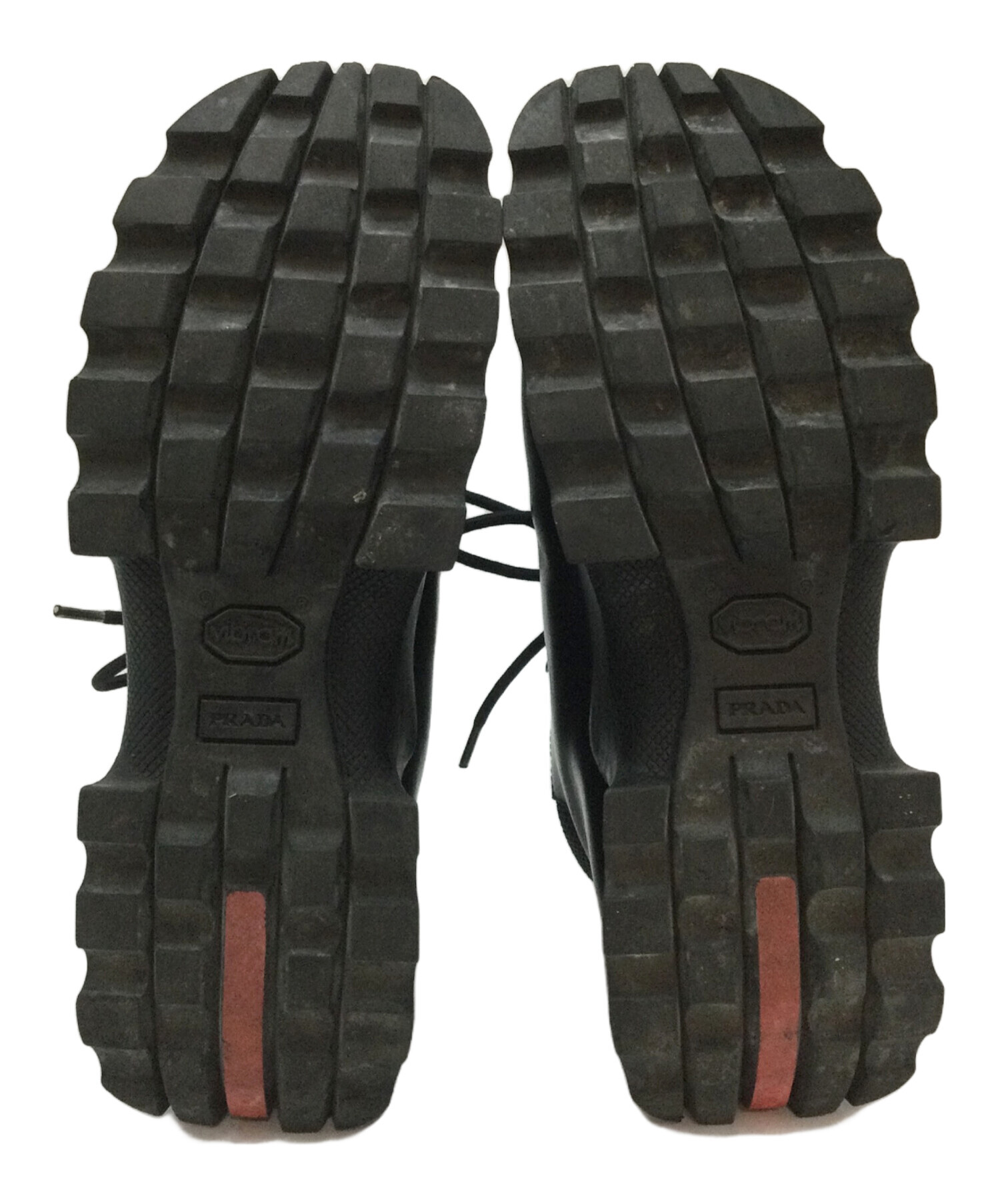 中古・古着通販】PRADA (プラダ) ブーツ ブラック サイズ:38 1/2