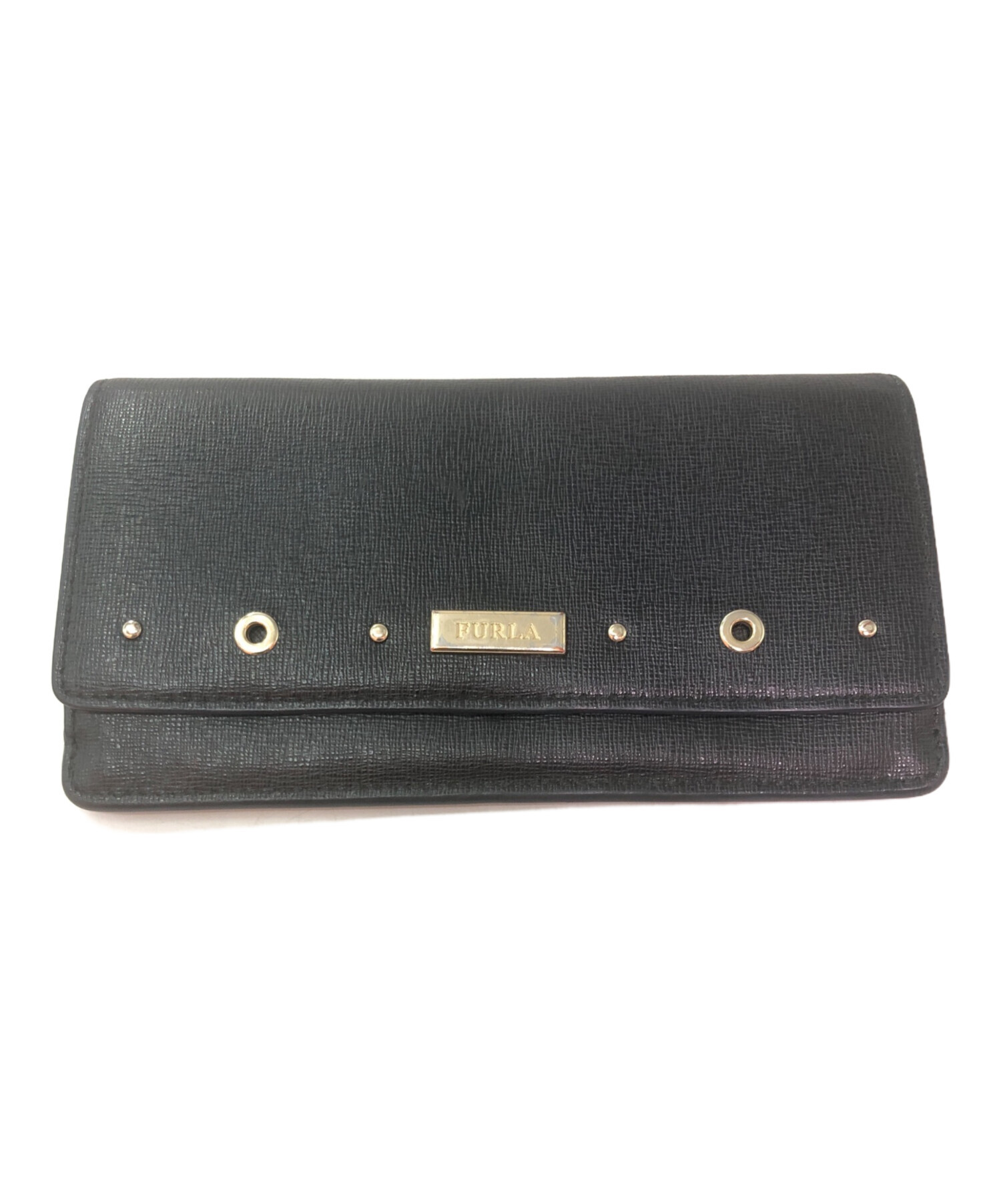 中古・古着通販】FURLA (フルラ) 長財布 ブラック｜ブランド・古着通販 
