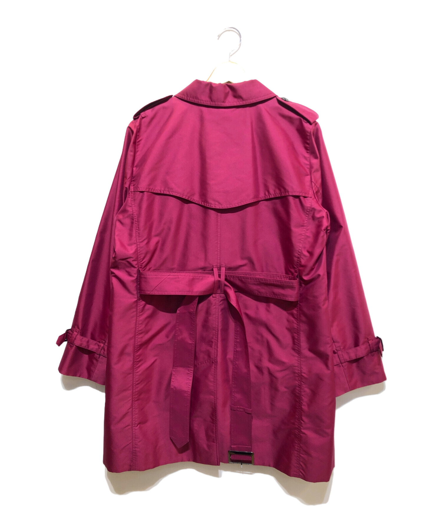 バーバリーロンドンBURBERRY ピンクパープルトレンチコート中古レインコート バーバリーロンドンBURBERRY ピンクパープルトレンチコート中古レイン