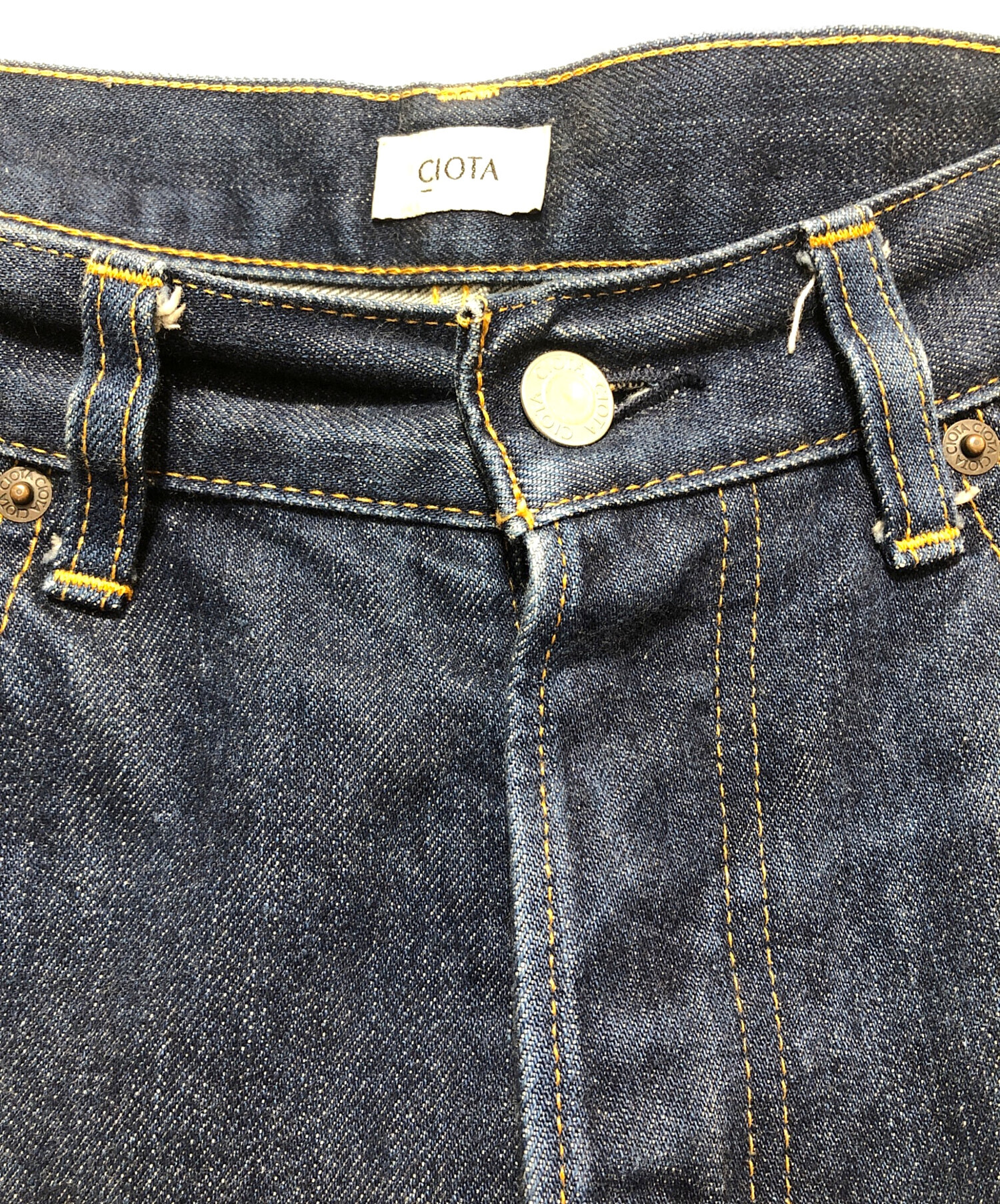 中古・古着通販】CIOTA (シオタ) 本藍ストレートデニムパンツ ブルー