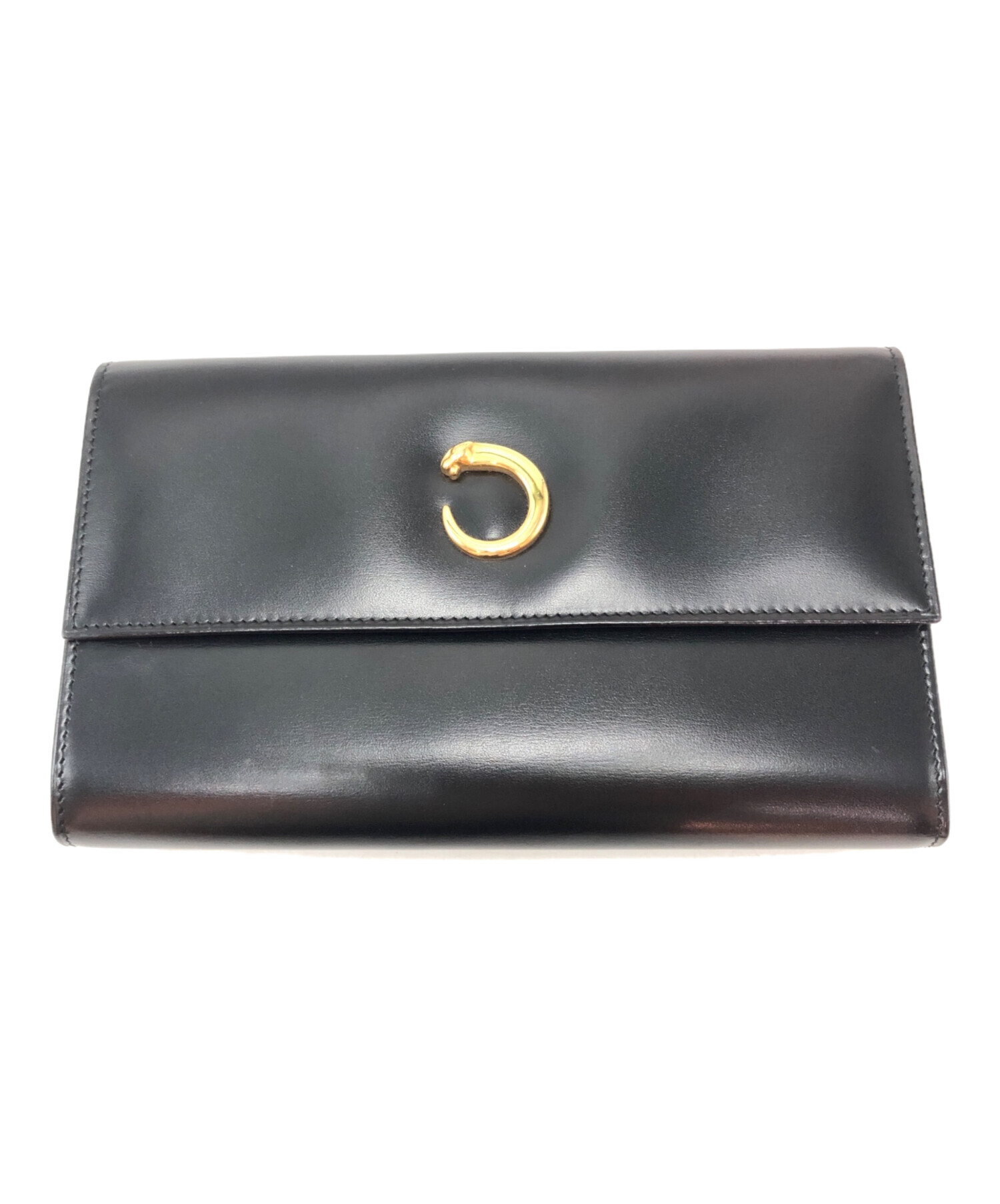 【未使用】カルティエ 三つ折り 長財布 中古・古着通販】Cartier (カルティエ) 三つ折り長財布 ブラック