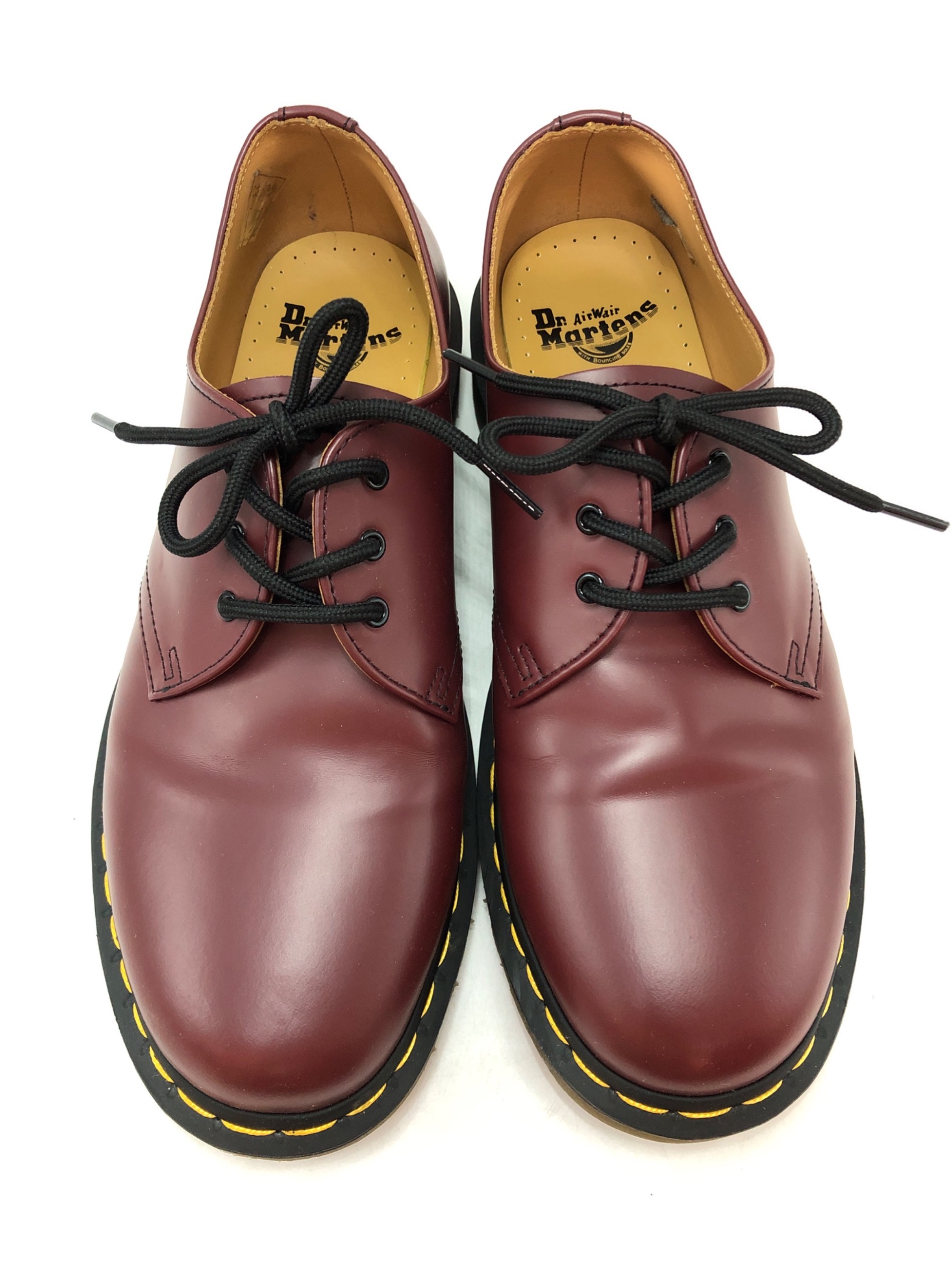 【中古】ドクターマーチン DR.MARTENS STAX 3 eye 3ホールシューズ ドレスシューズ ボルドー系 US10 28cm相当 中古・古着通販】Dr.Martens (ドクターマーチン) 3ホールブーツ