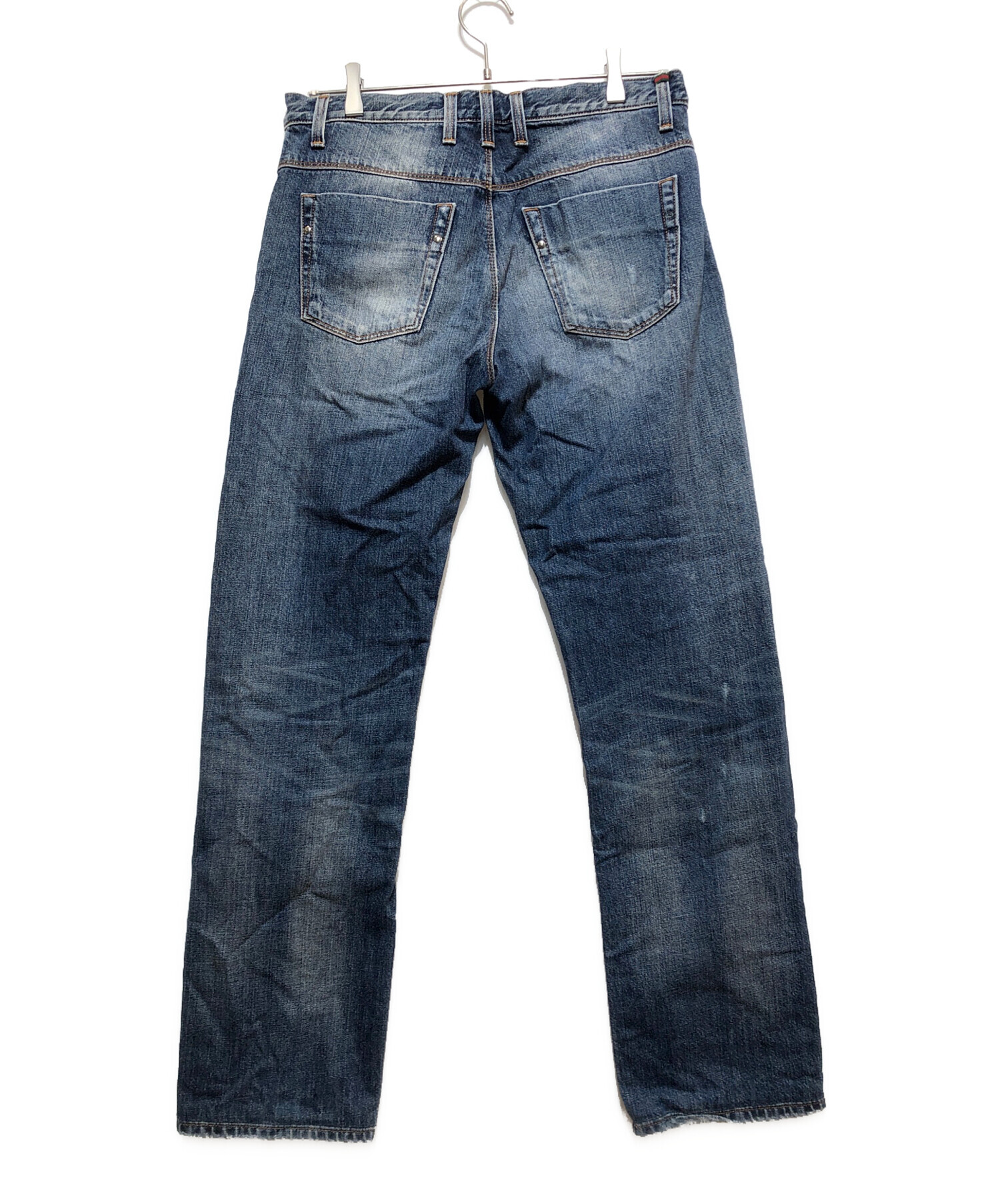 中古・古着通販】GUCCI (グッチ) デニムパンツ インディゴ サイズ:46 