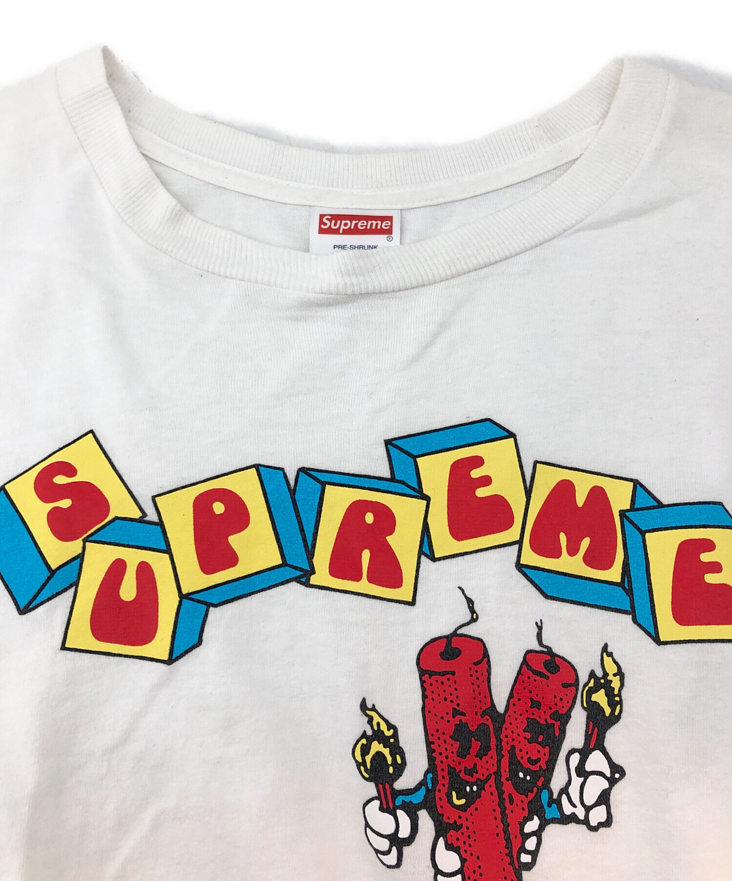 中古・古着通販】Supreme (シュプリーム) Tシャツ ホワイト サイズ:s