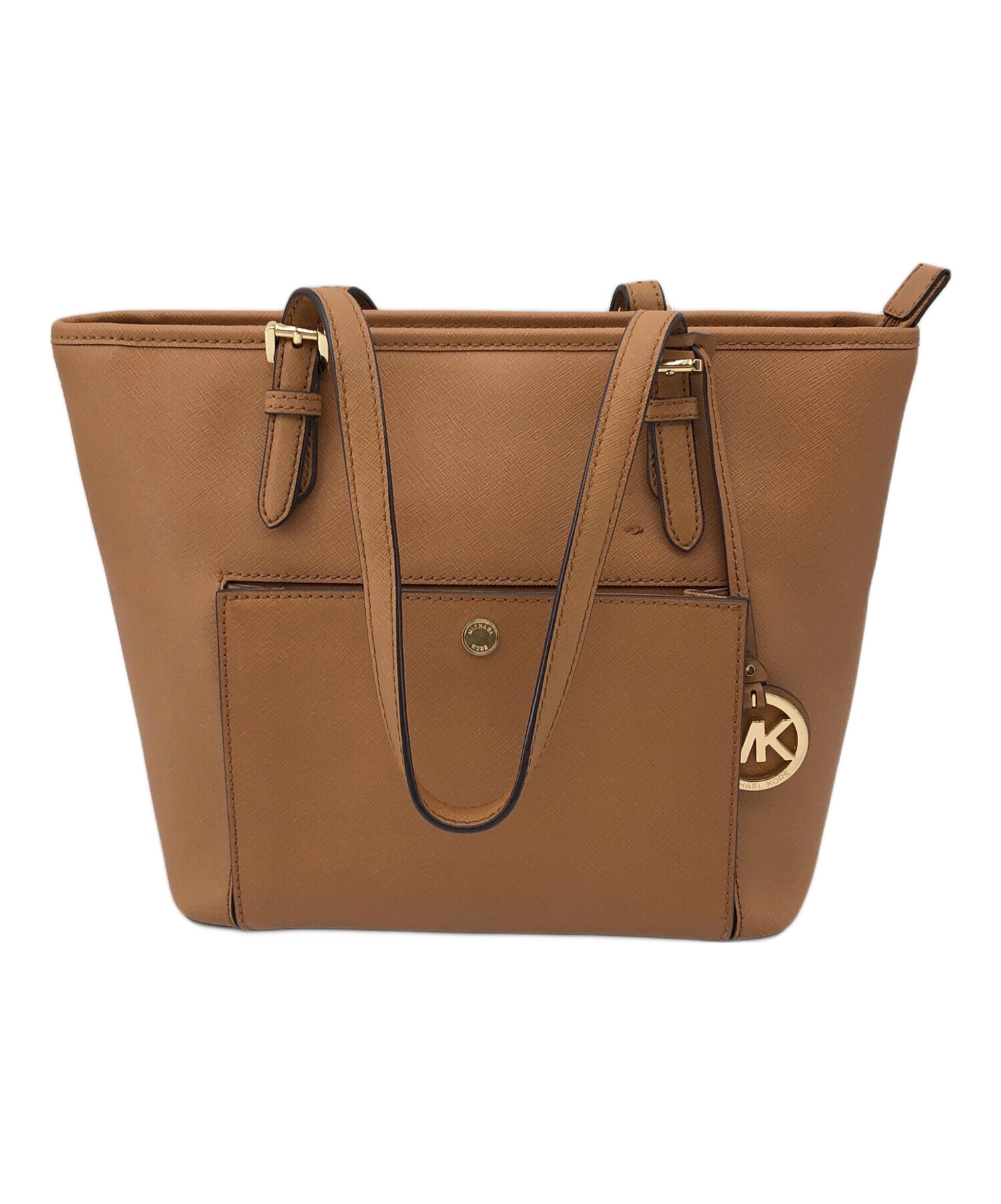 ブラウン ビジネスバッグ ハンドバッグ　★中古★比較的美品！ 中古・古着通販】MICHAEL KORS (マイケルコース) ハンドバッグ