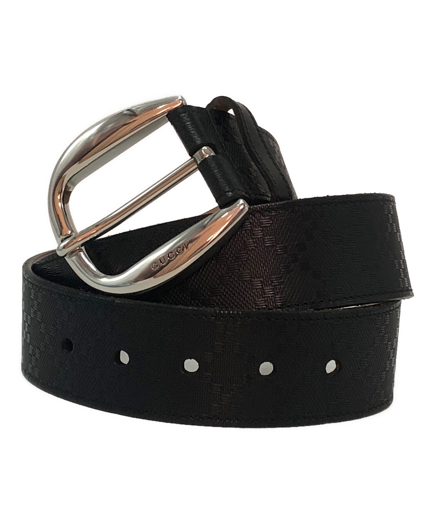 中古・古着通販】GUCCI (グッチ) レザーベルト ブラック｜ブランド 
