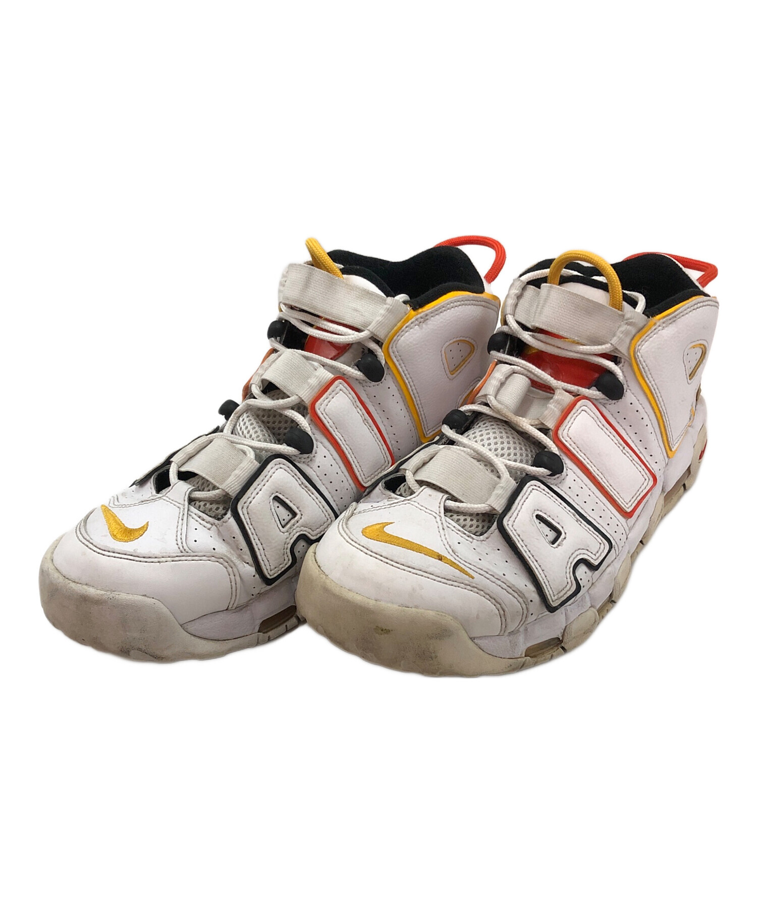 中古・古着通販】NIKE (ナイキ) AIR MORE UPTEMPO ホワイト×イエロー 