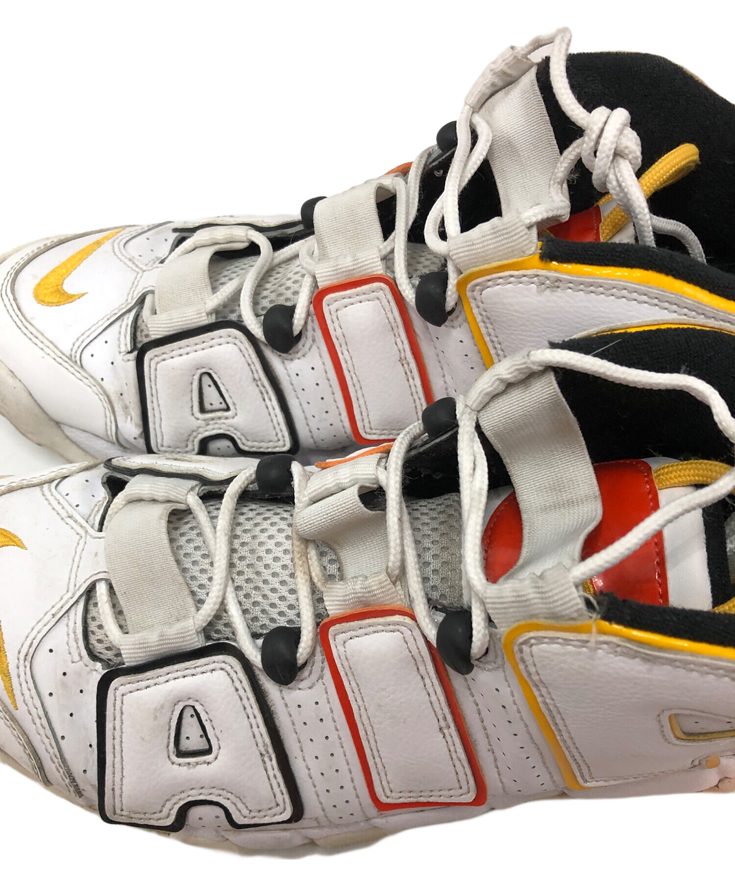 中古・古着通販】NIKE (ナイキ) AIR MORE UPTEMPO ホワイト×イエロー 