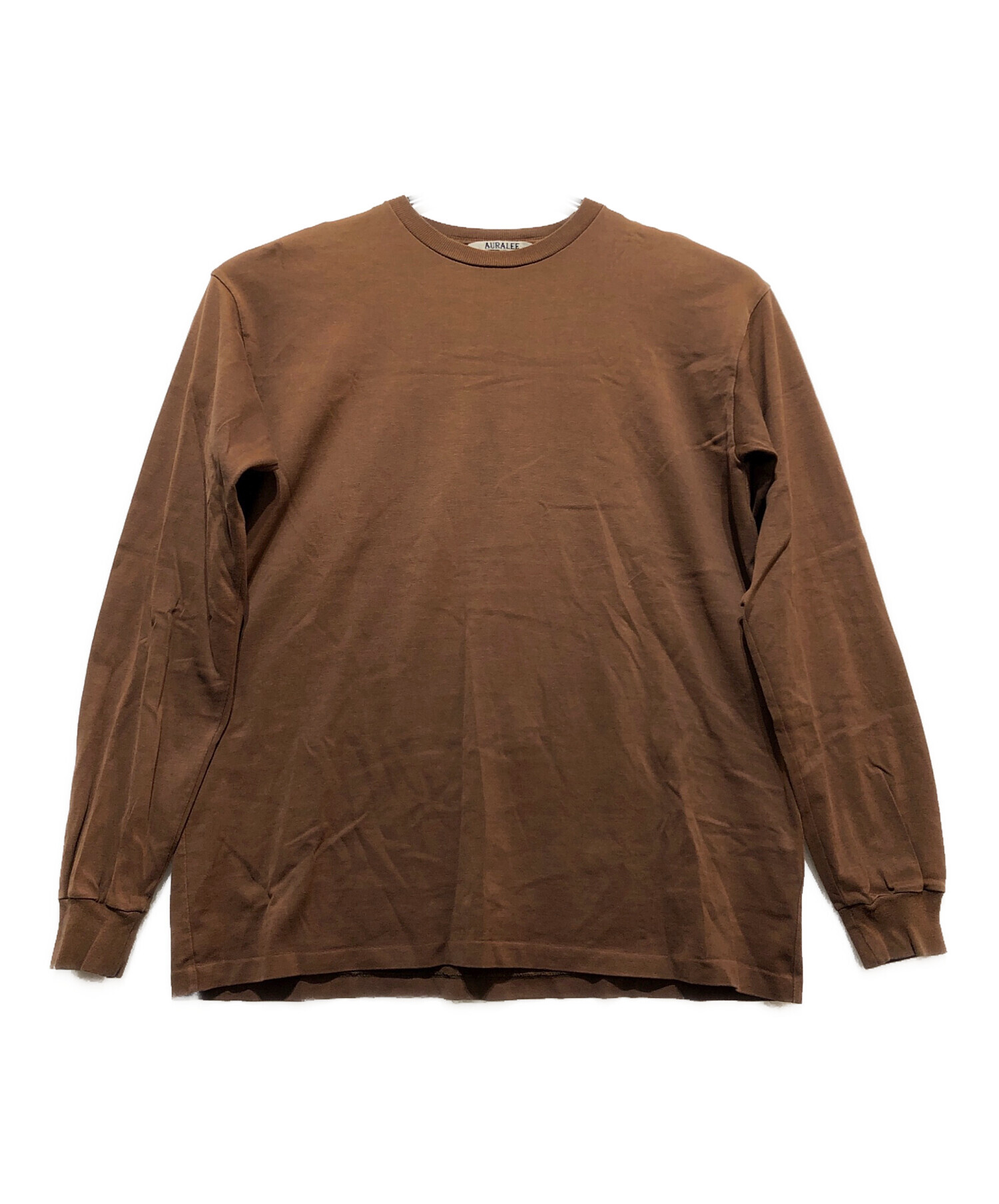 中古・古着通販】AURALEE (オーラリー) 長袖カットソー ブラウン