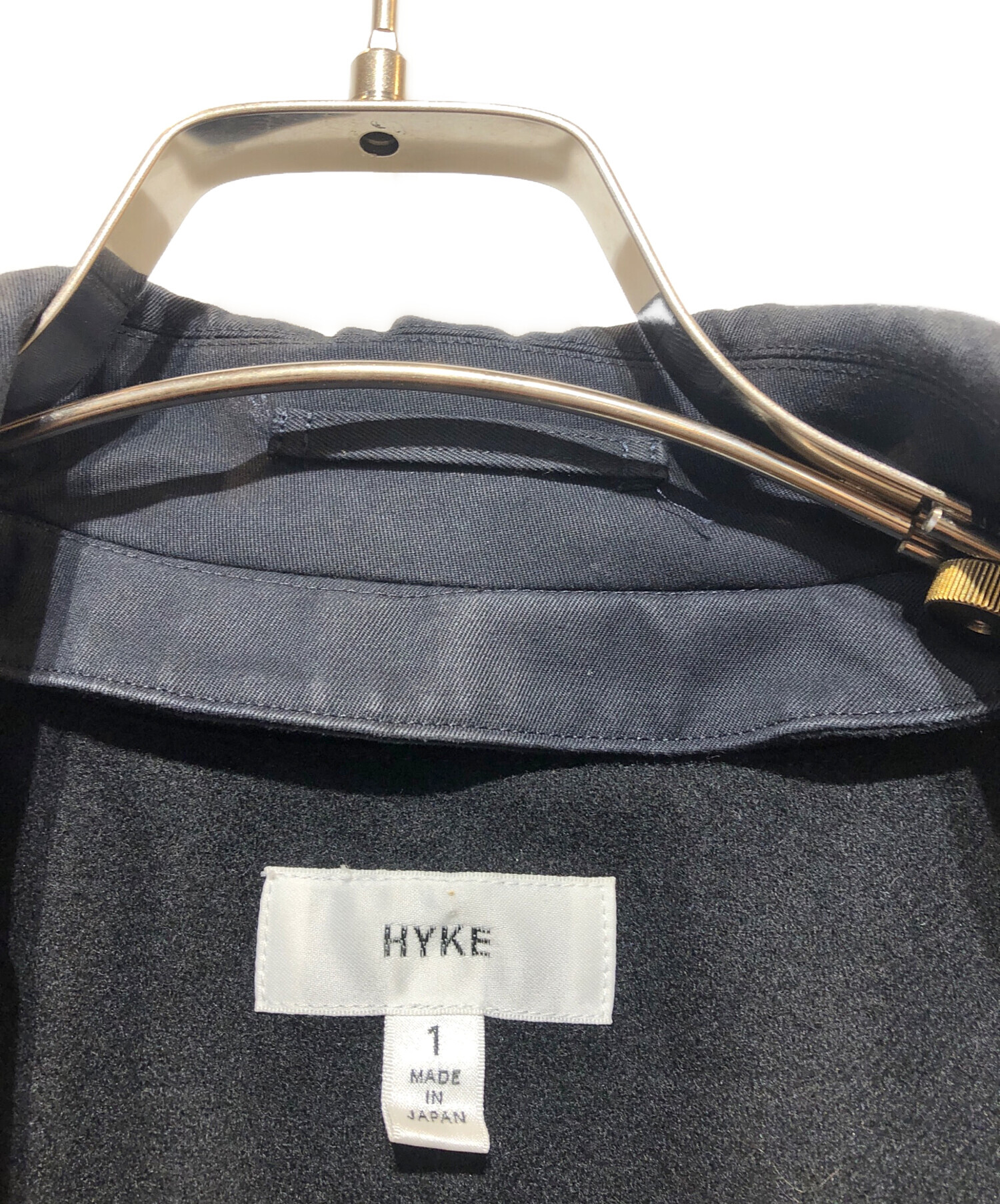 中古・古着通販】HYKE (ハイク) トレンチコート ブラック サイズ:1