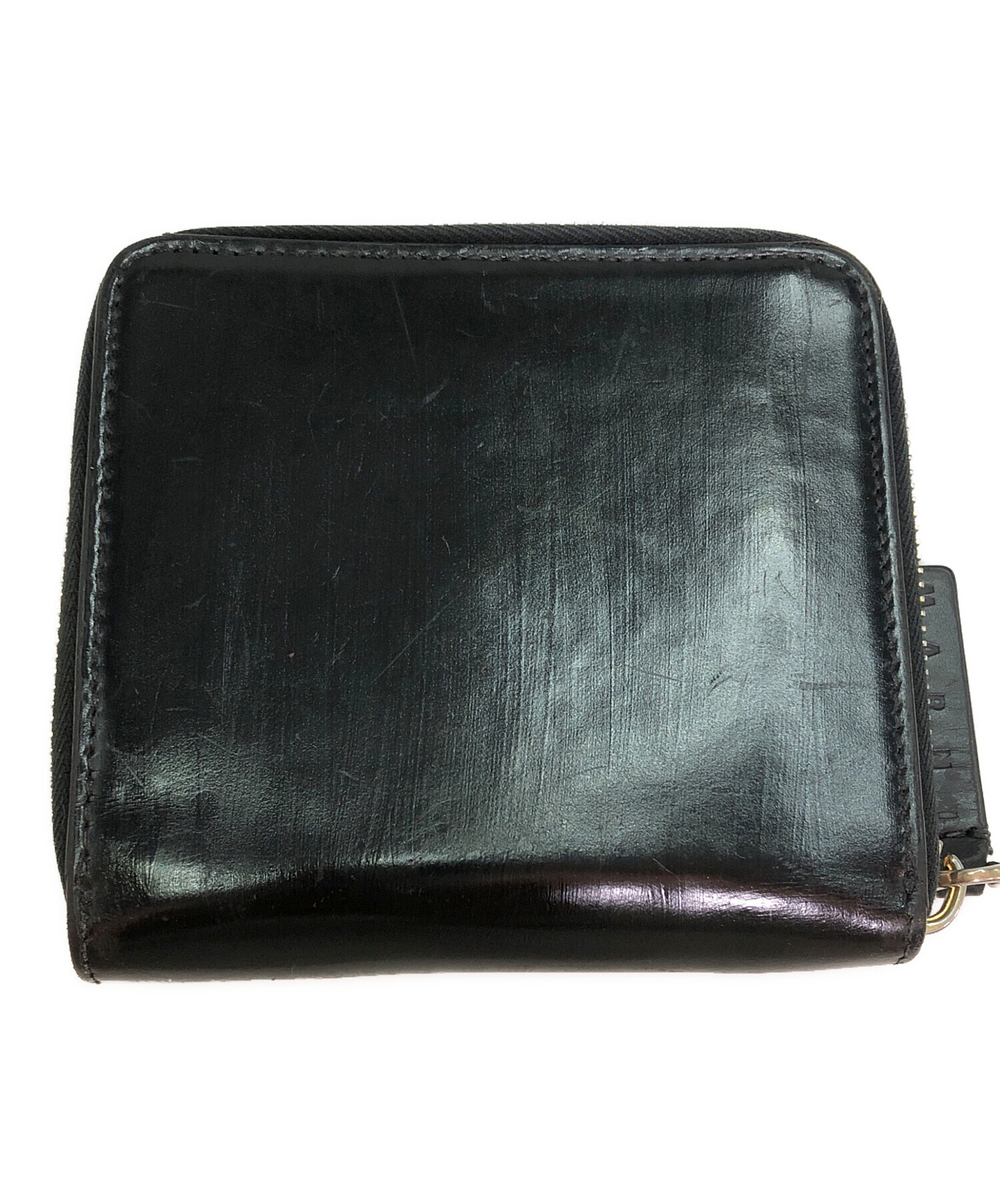 中古・古着通販】MARNI (マルニ) 2つ折り財布 ブラック｜ブランド 