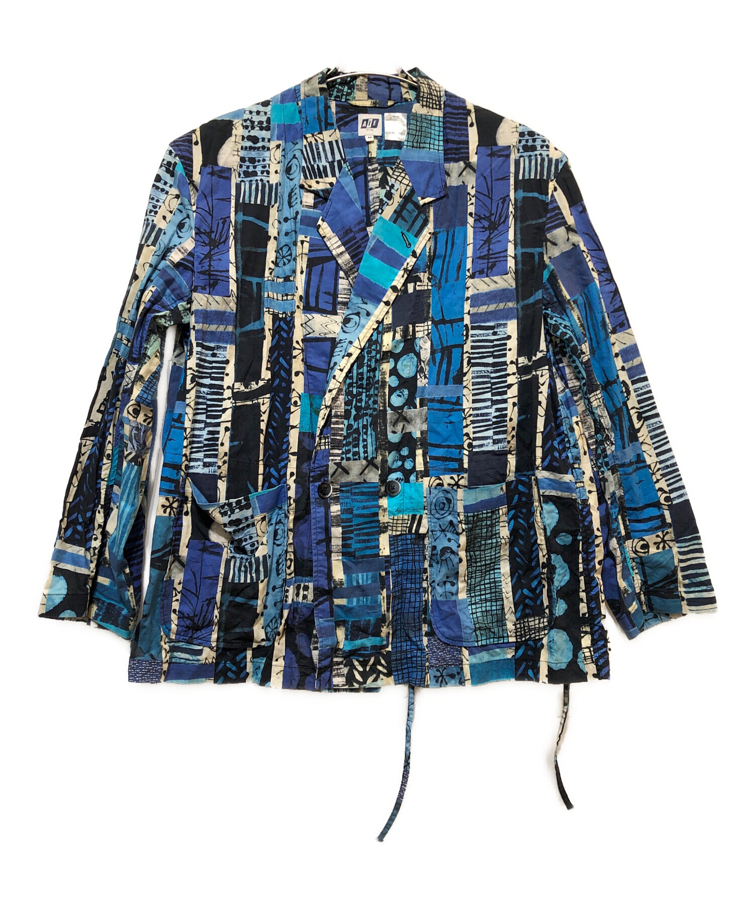 中古・古着通販】AiE (エーアイイー) ジャケット ブルー×ホワイト 