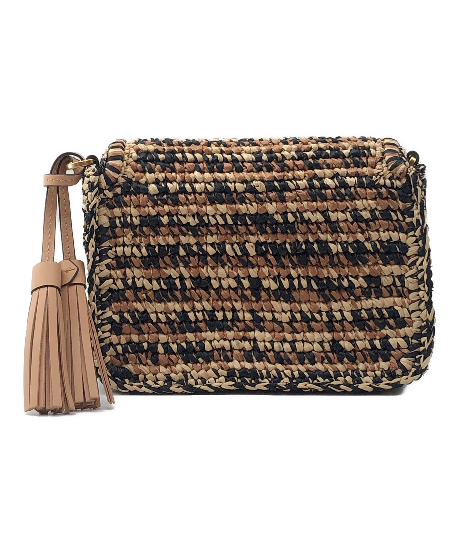 中古・古着通販】TORY BURCH (トリーバーチ) ショルダーカゴバッグ 