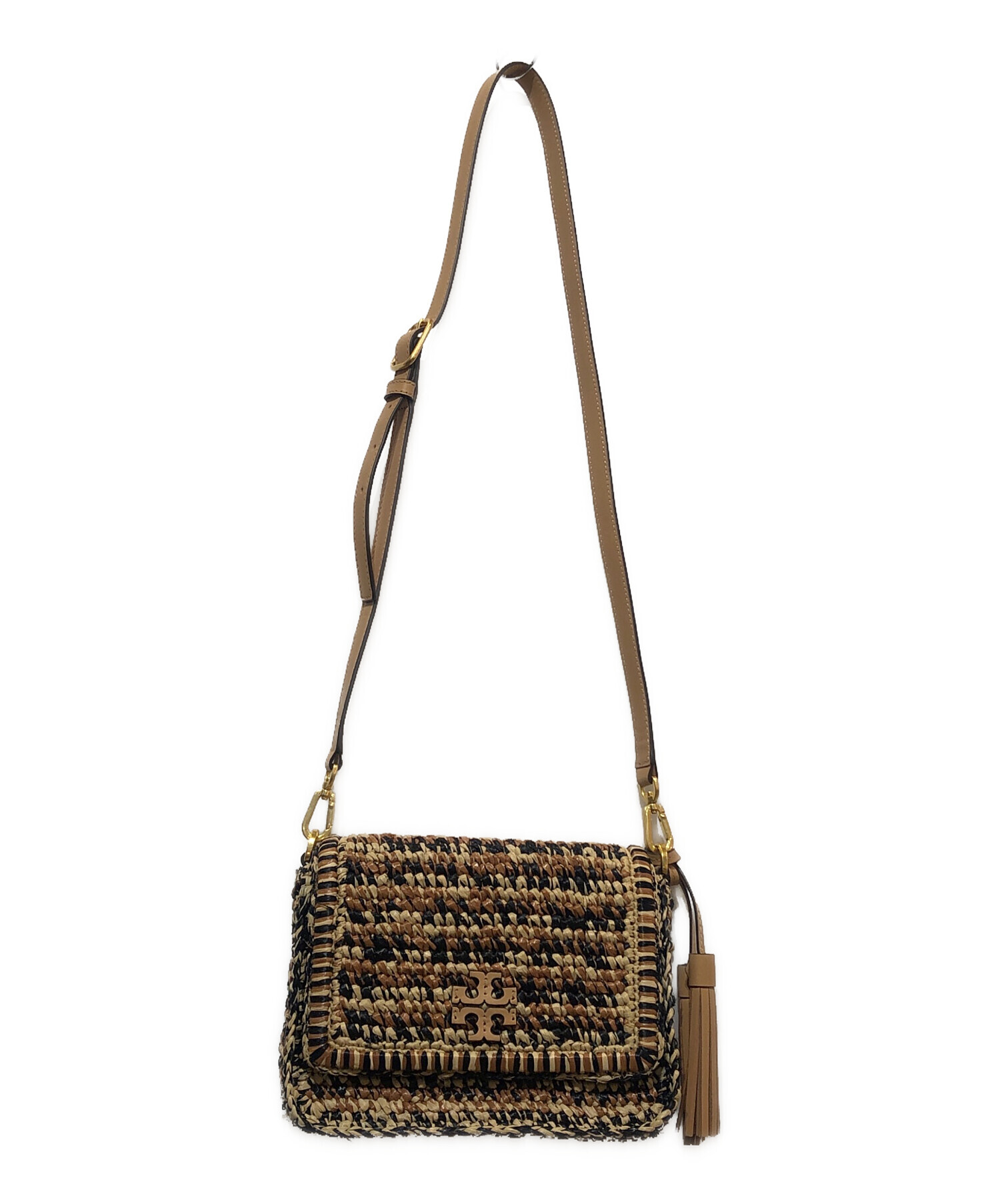 中古・古着通販】TORY BURCH (トリーバーチ) ショルダーカゴバッグ 