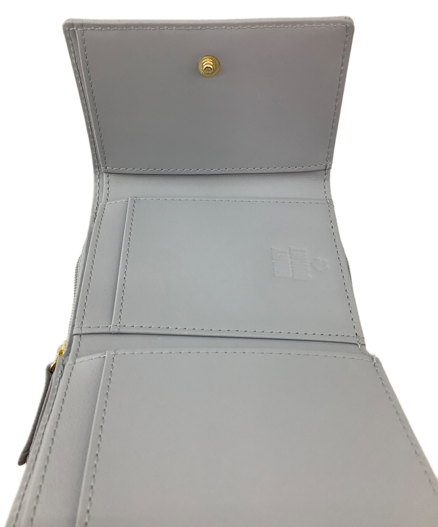 中古・古着通販】MARY QUANT (マリークヮント) 3つ折り財布 スカイ 