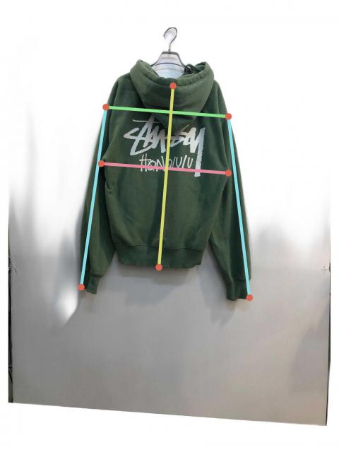 中古・古着通販】stussy (ステューシー) ジップパーカー グリーン