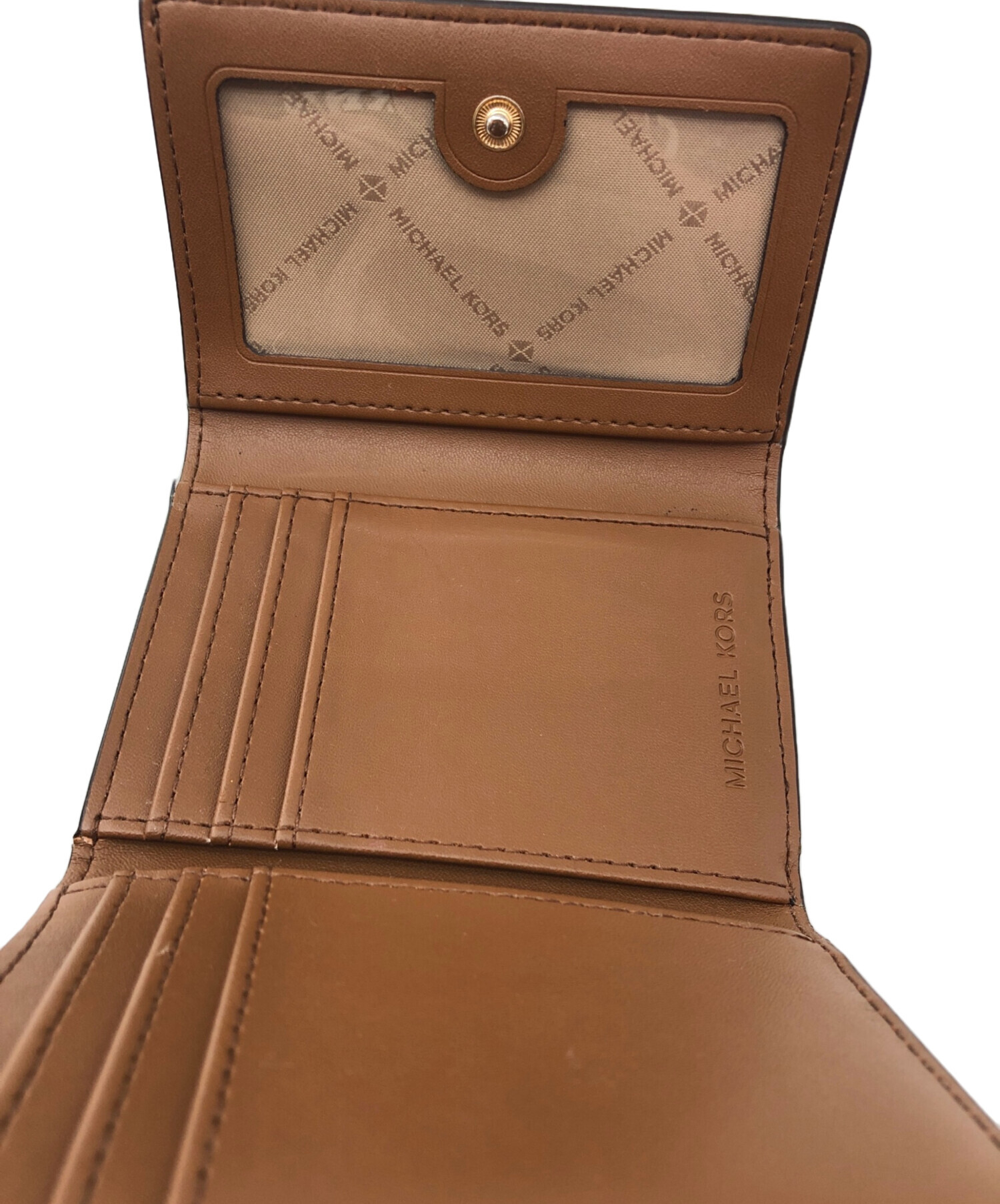 新品未使用 マイケルコース ブラウン 折り財布 3つ折り財布 茶色 マイケルコース MICHAEL KORS マイケルコース/MICHAEL KORS 財布