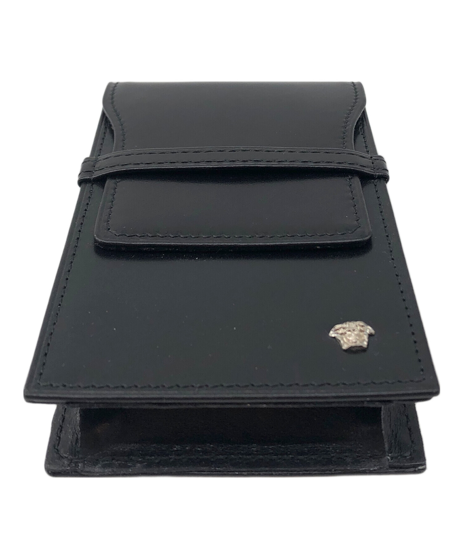 ヴェルサーチ　シガレット ケース　たばこ　箱付き　黒　ブラック　VERSACE 中古・古着通販】GIANNI VERSACE (ジャンニ・ヴェルサーチ) シガレット