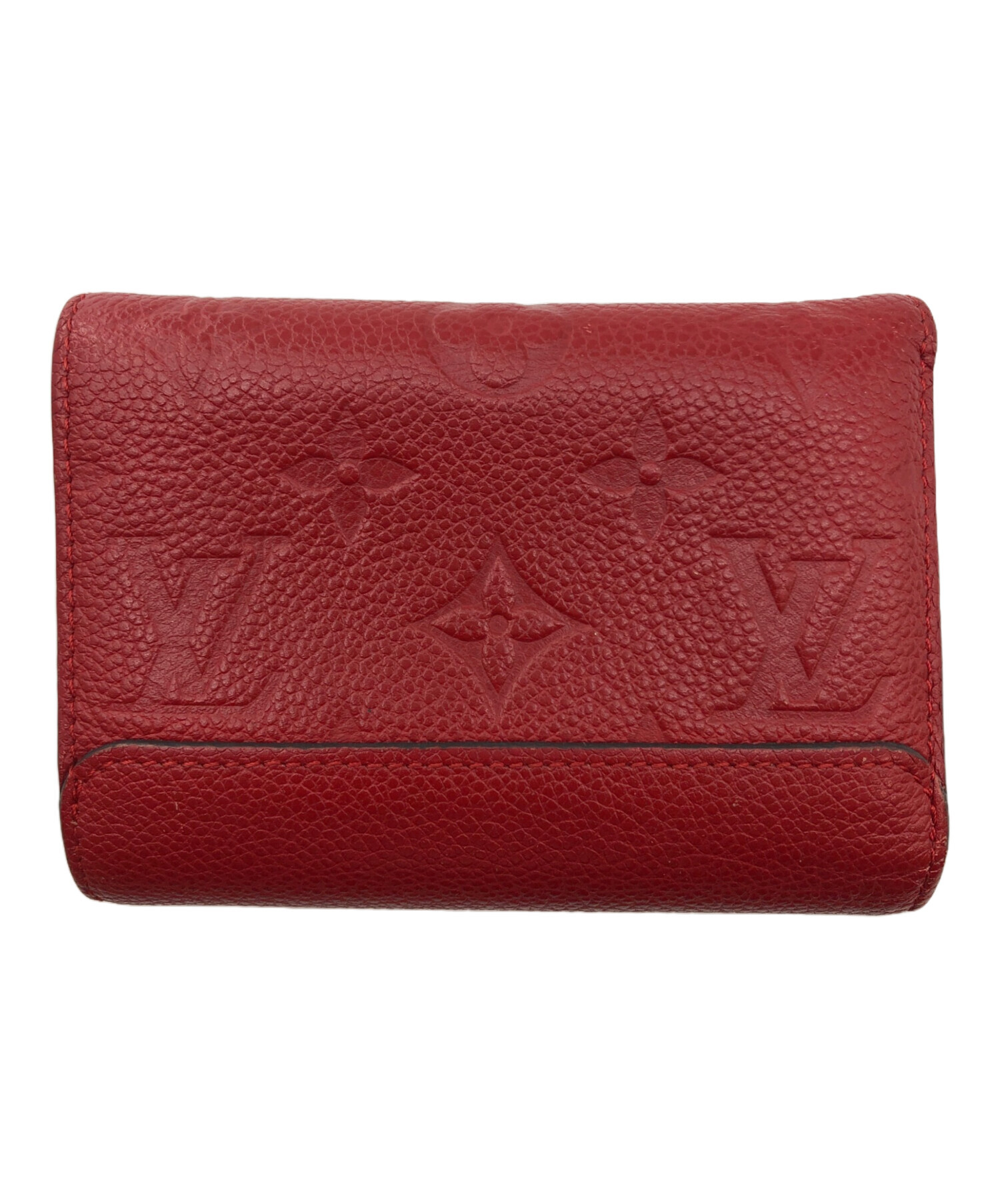 中古・古着通販】LOUIS VUITTON (ルイ ヴィトン) 3つ折り財布 レッド 