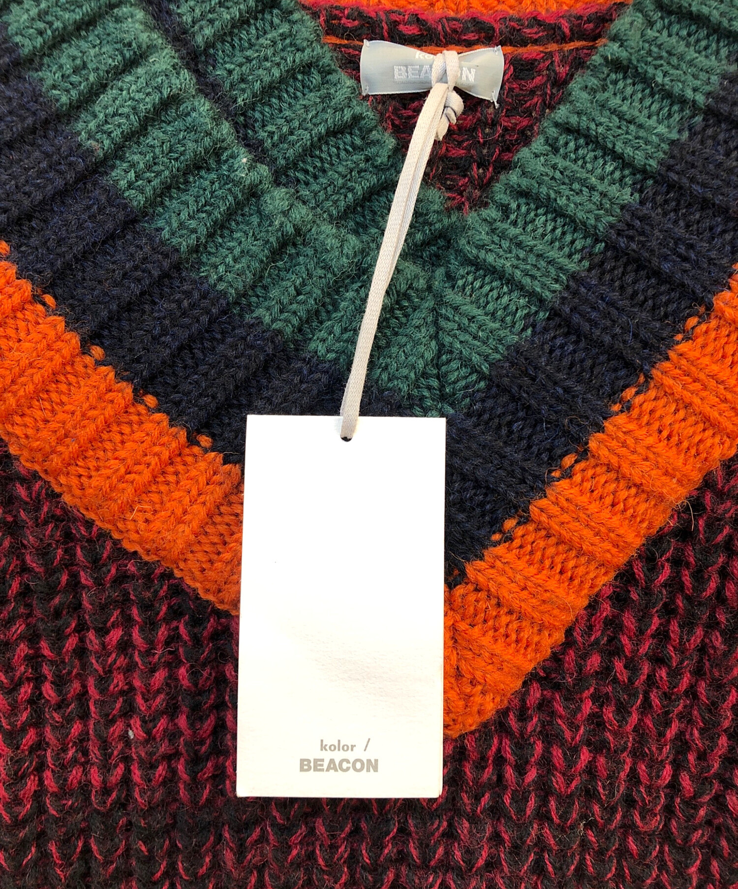 中古・古着通販】kolor/BEACON (カラービーコン) ニット ボルドー