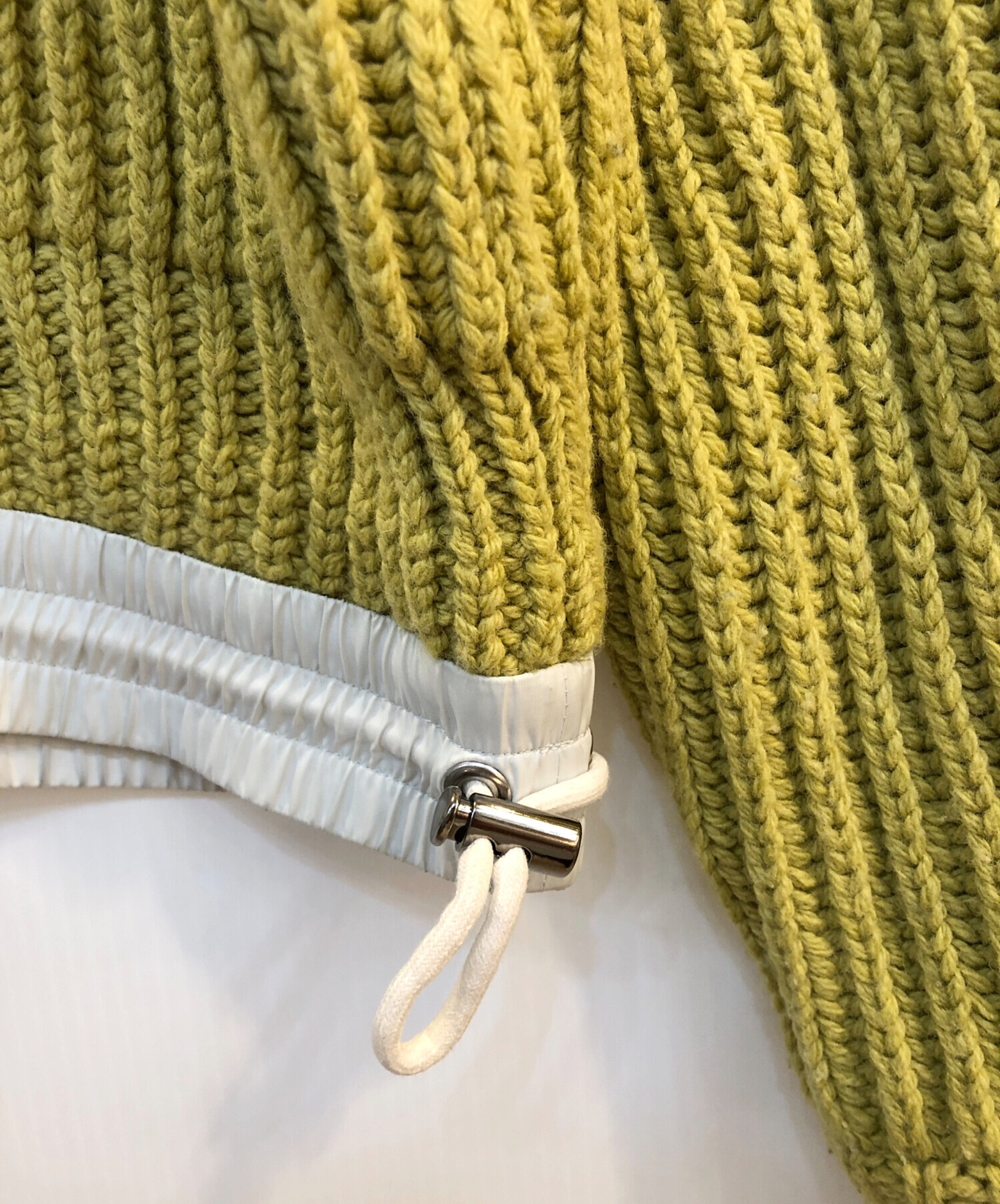 中古・古着通販】sacai (サカイ) モックネックニット グリーン サイズ
