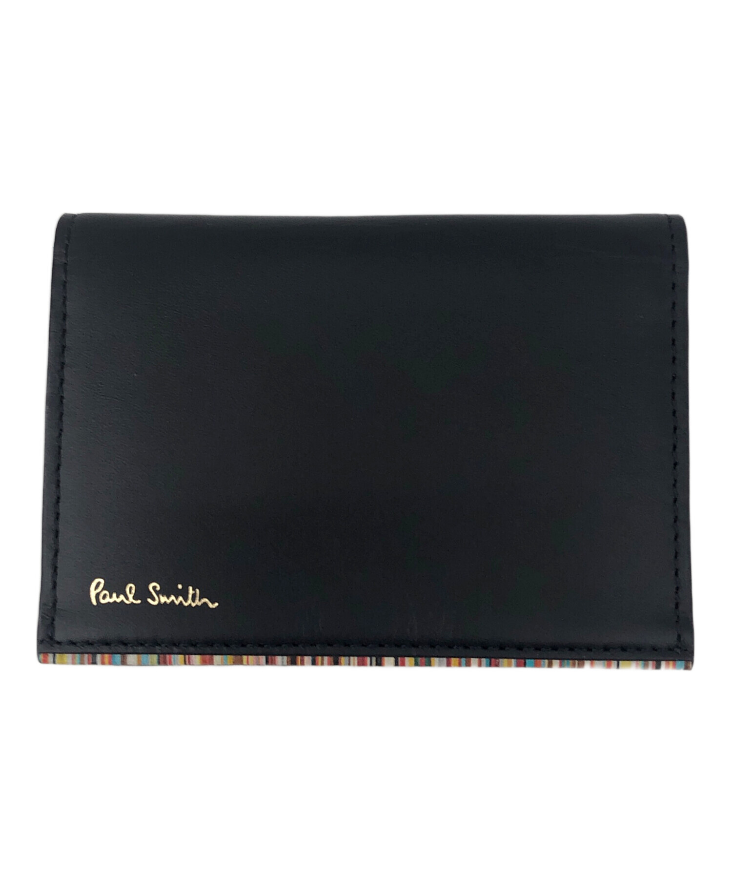 Paul Smith ポールスミス | サフィアーノレザー パスケース | MADE IN JAPAN | ブラック 黒 | ブランド ファッション 小物【メンズ】【中古】 中古・古着通販】Paul Smith (ポールスミス) パスケース ブラック