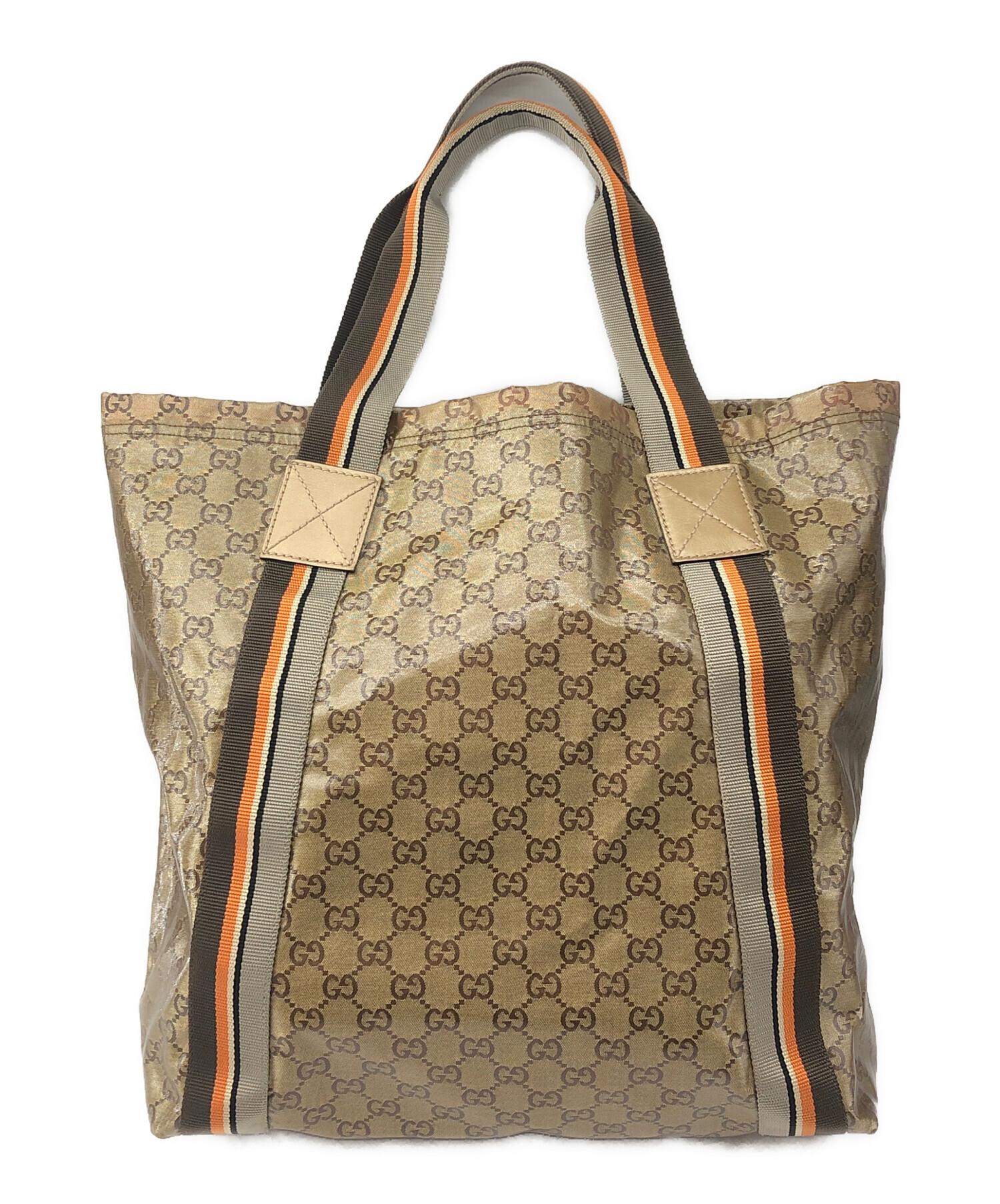 中古・古着通販】GUCCI (グッチ) トートバッグ ゴールド｜ブランド 