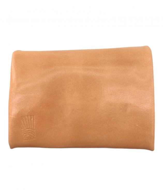 レッドムーン　レザー 二つ折り財布 ブラウン 中古・古着通販】RED MOON (レッドムーン) レザー2つ折り財布 ブラウン