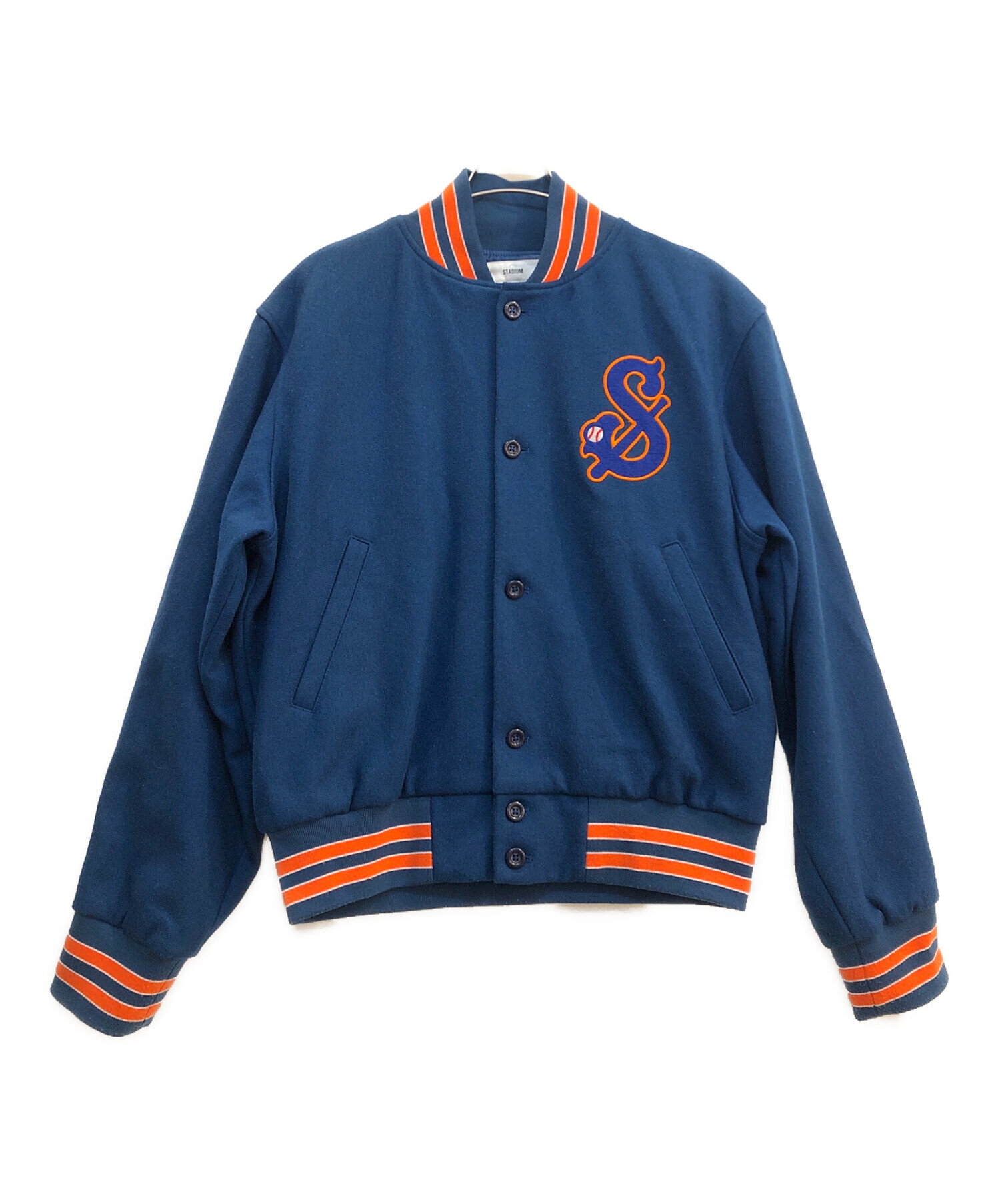 USED 企業物　スタジアムジャンパー 中古・古着通販】STADIUM (スタジアム) スタジャン ブルー×オレンジ