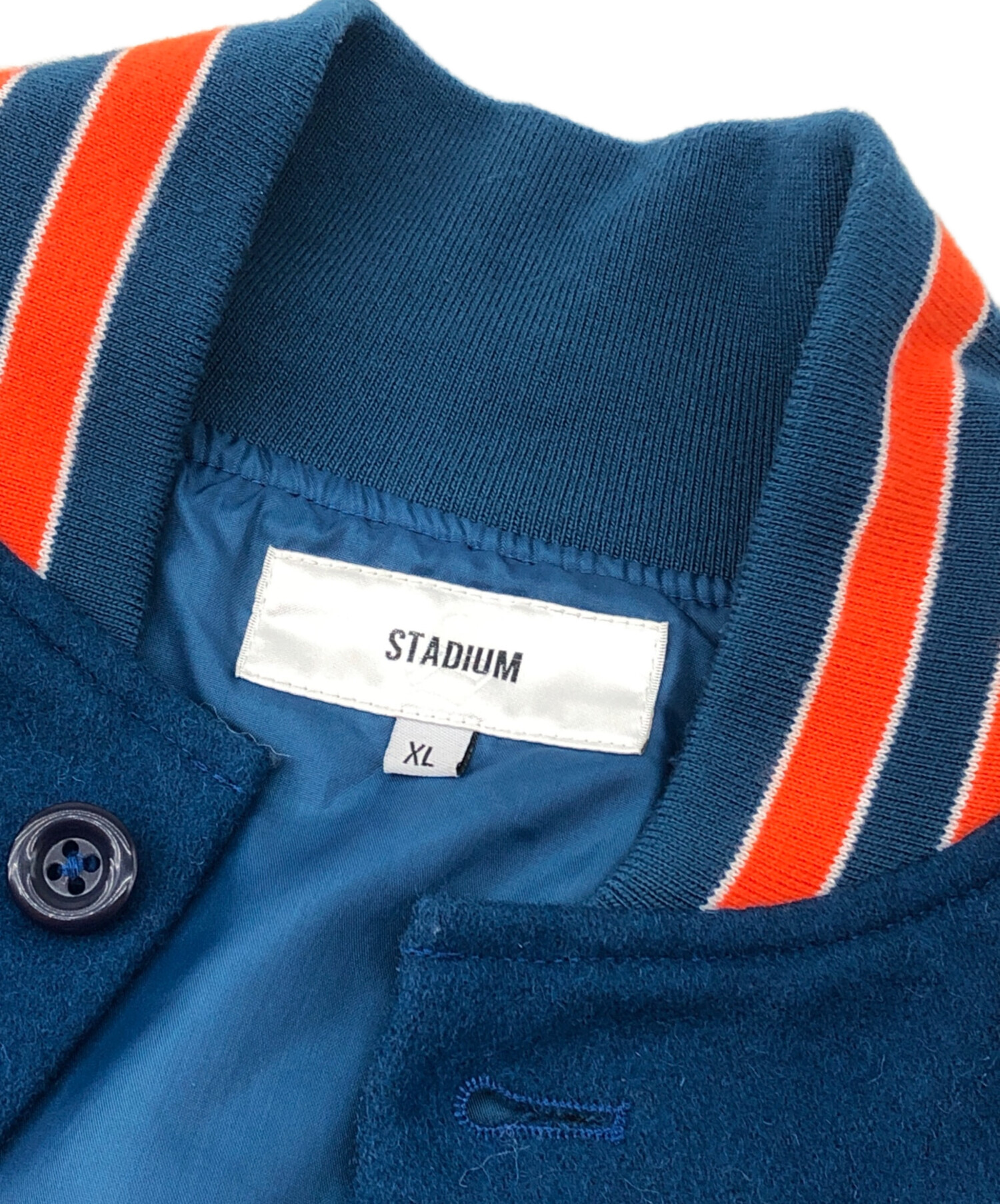 USED 企業物　スタジアムジャンパー 中古・古着通販】STADIUM (スタジアム) スタジャン ブルー×オレンジ