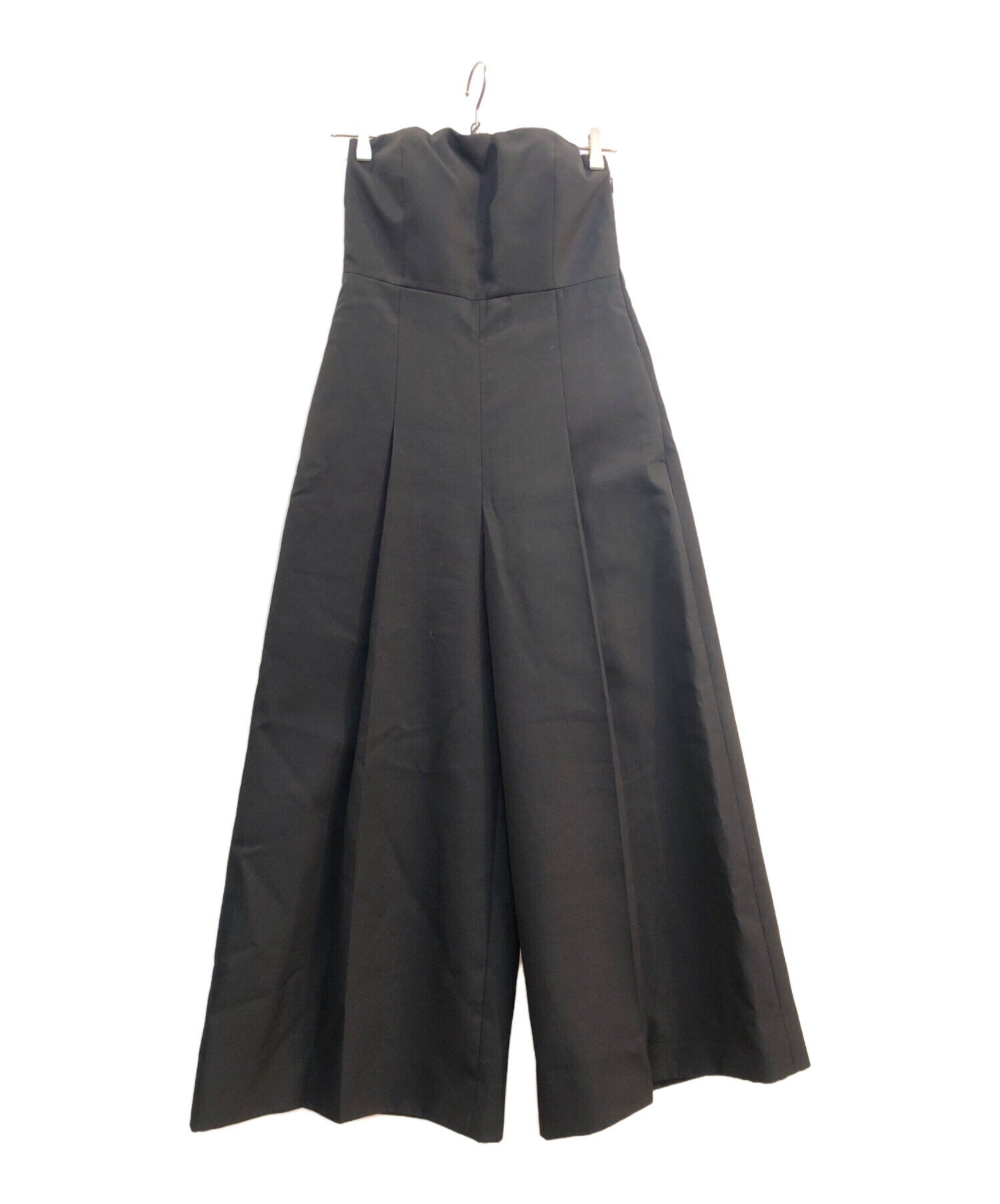 中古・古着通販】HYKE (ハイク) DOESKIN STRAPLESS JUMPSUIT ブラック