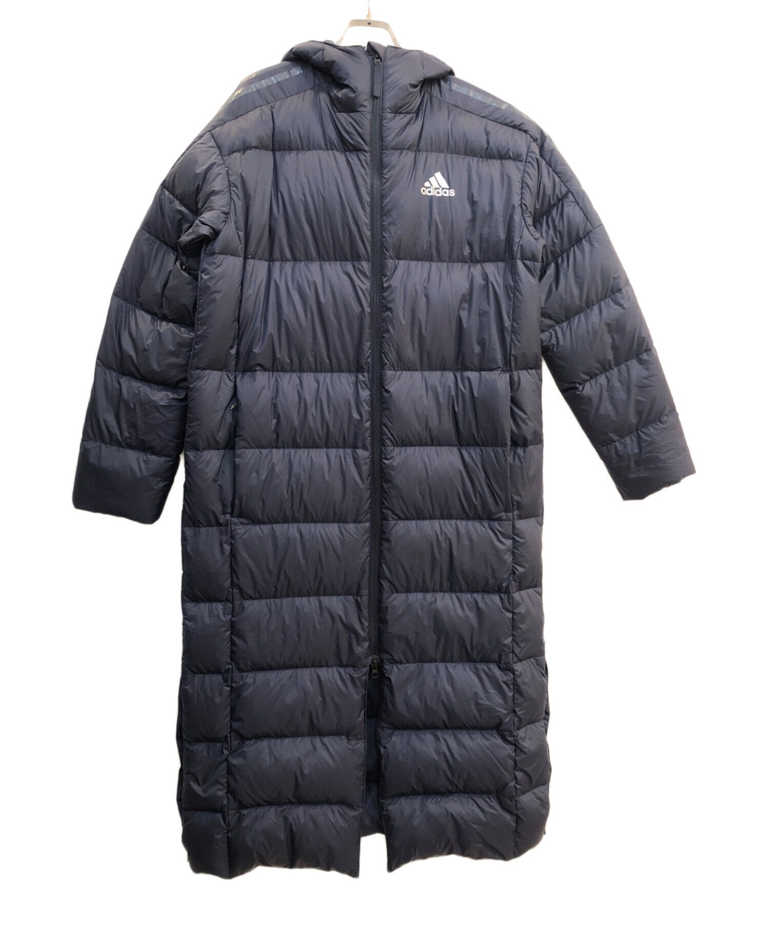 中古・古着通販】adidas (アディダス) ダウンコート ネイビー サイズ:M 