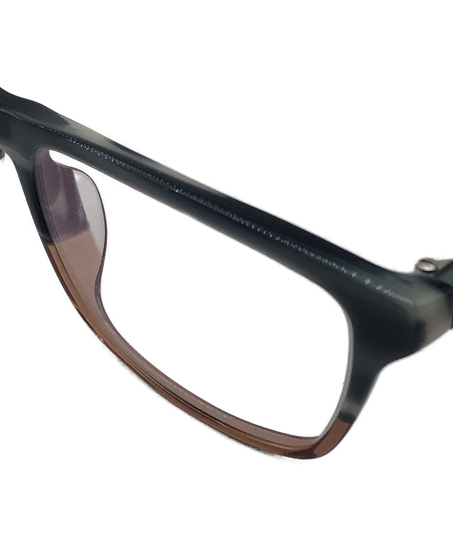 中古・古着通販】RAY-BAN (レイバン) 伊達眼鏡 ブラウン×ブルー