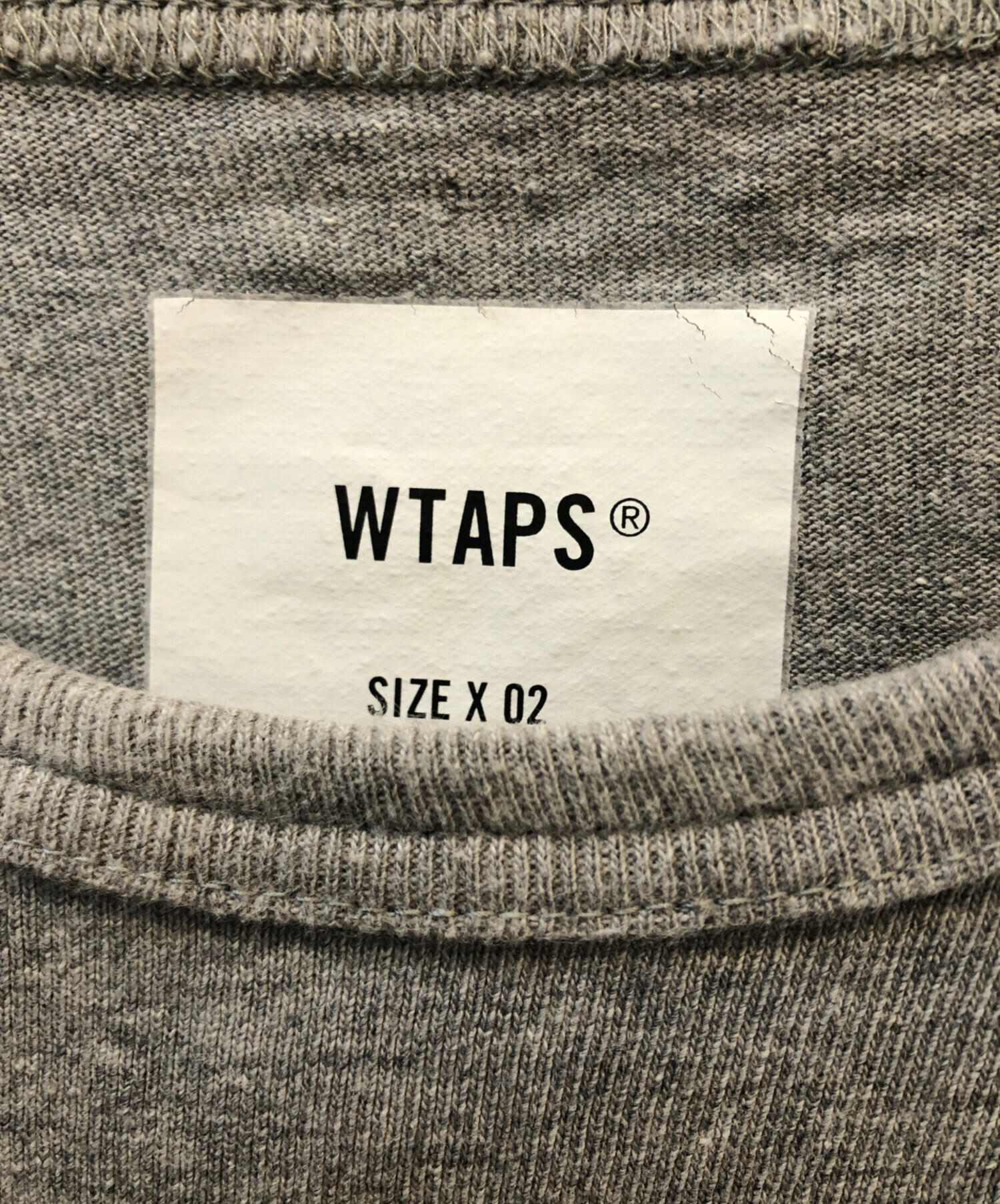 中古・古着通販】WTAPS (ダブルタップス) 半袖ロゴTシャツ グレー