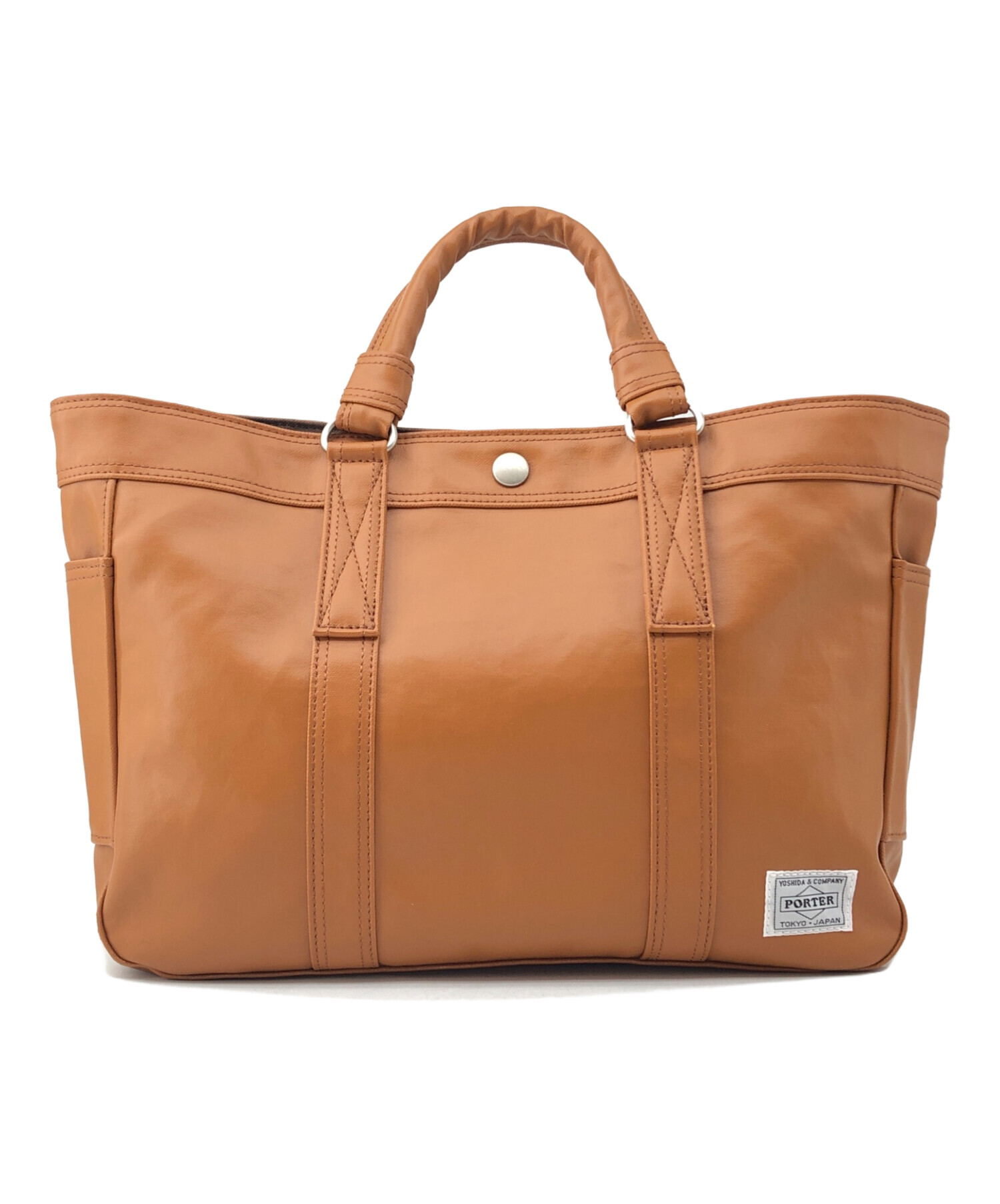 中古・古着通販】PORTER (ポーター) トートバッグ ブラウン｜ブランド 