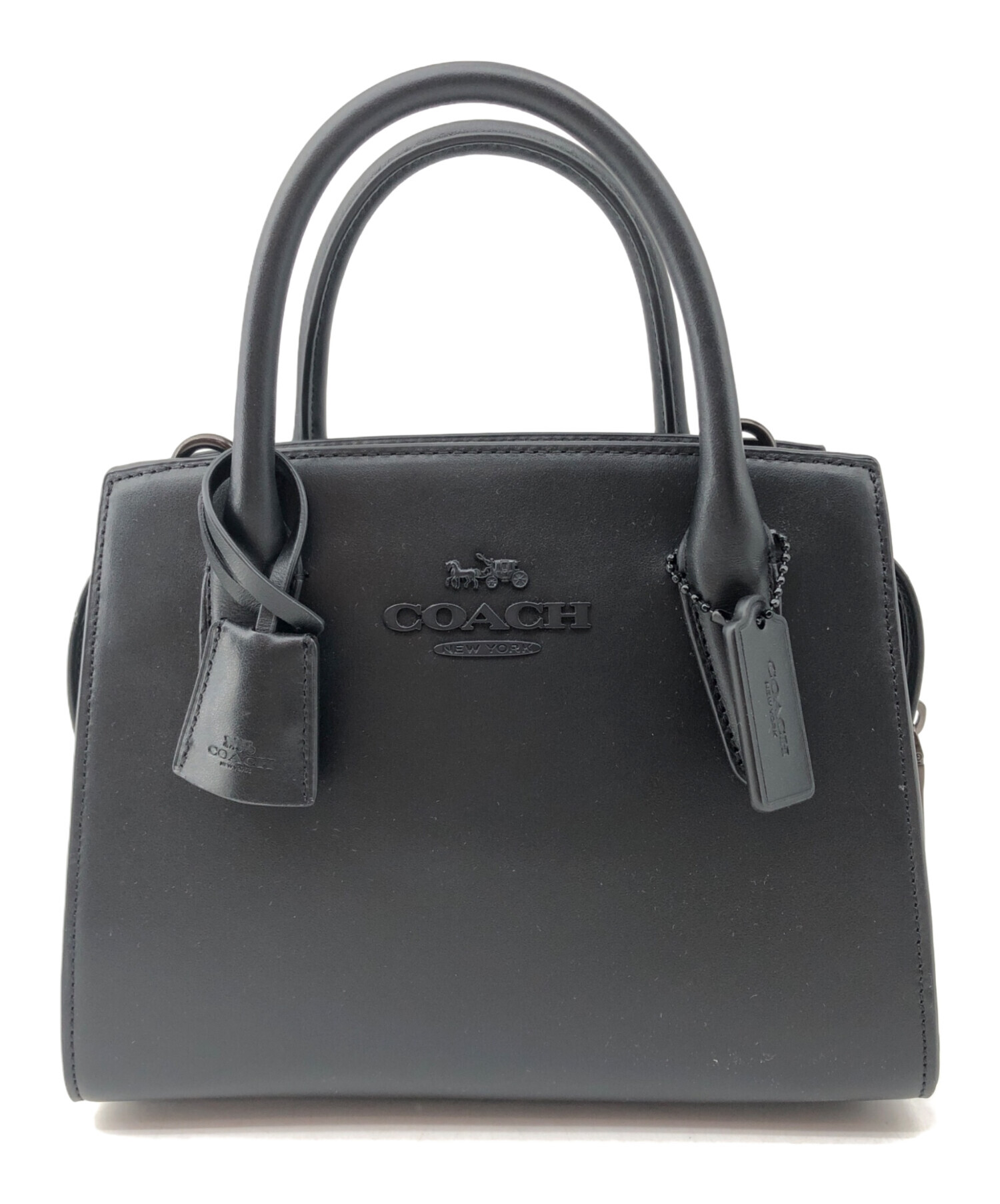 コーチ バッグ 2way ブラック 未使用 保管品 中古・古着通販】COACH (コーチ) 2WAYバッグ ブラック｜ブランド・古着