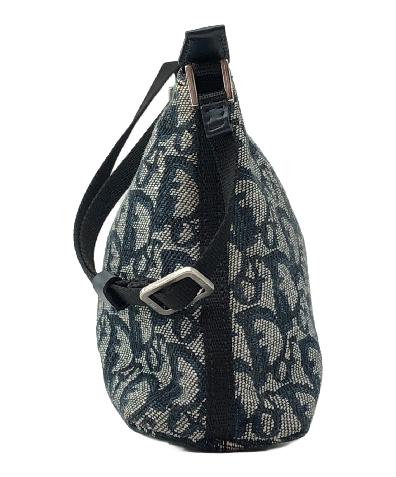 ★クリスチャンディオール/Christian Dior【ポーチ/ハンドバッグ/クラッチバッグ】ヴィンテージ/ロゴ/ブラウン/がま口財布付/used★ クリスチャン ディオール Christian Dior サドルバッグ