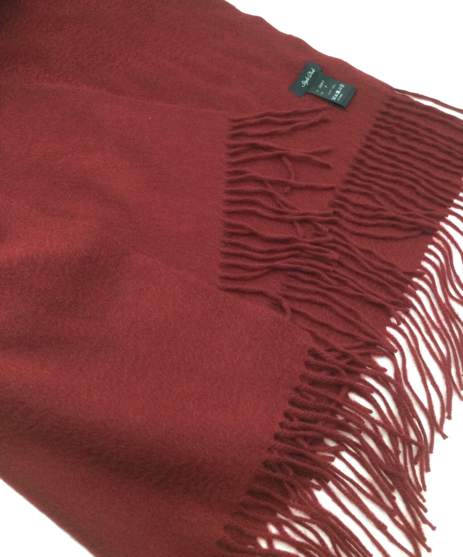 中古・古着通販】STYLE DELI (スタイルデリ) カシミヤストール レッド