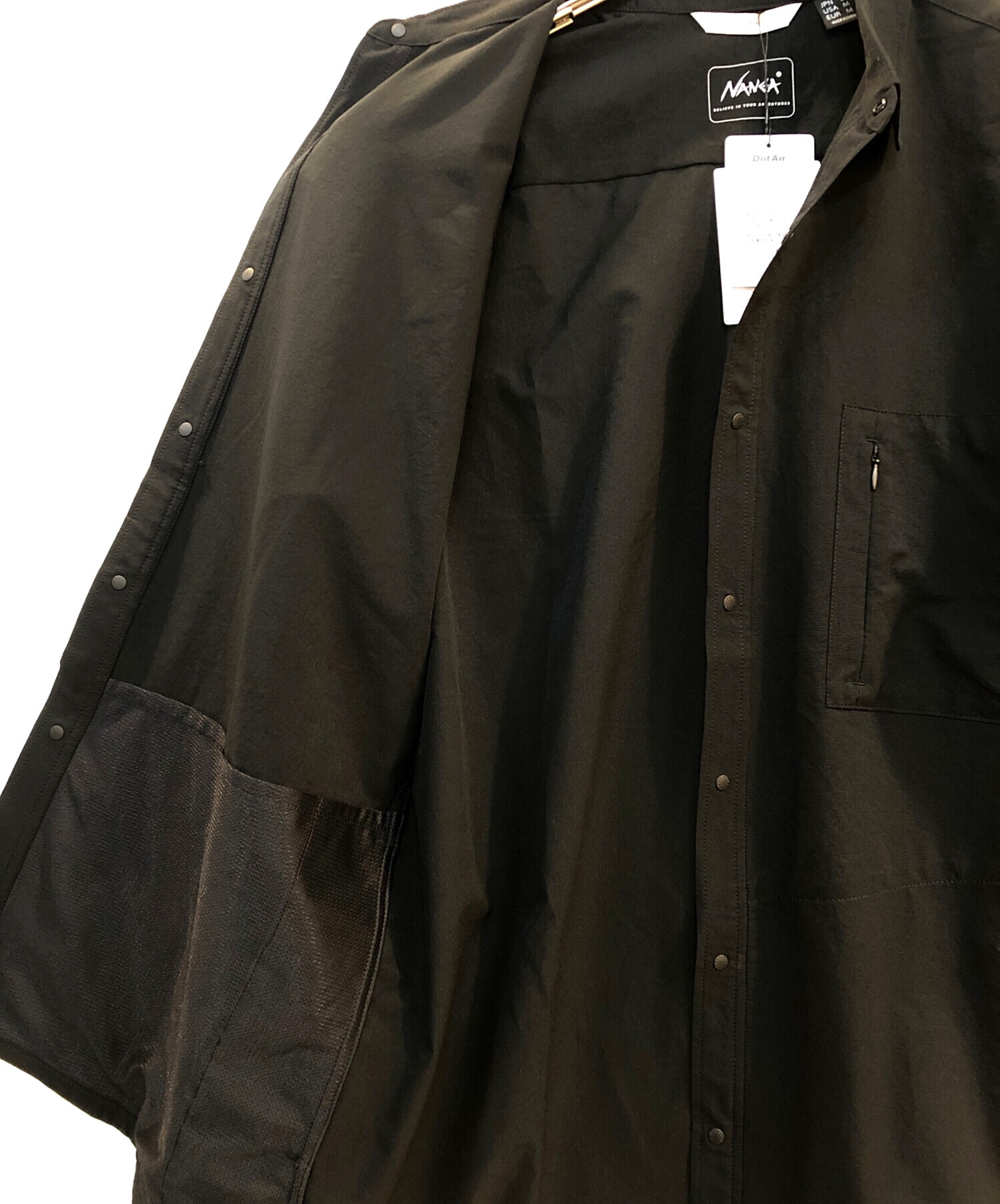 中古・古着通販】NANGA (ナンガ) 長袖シャツ ブラック サイズ:L 未使用